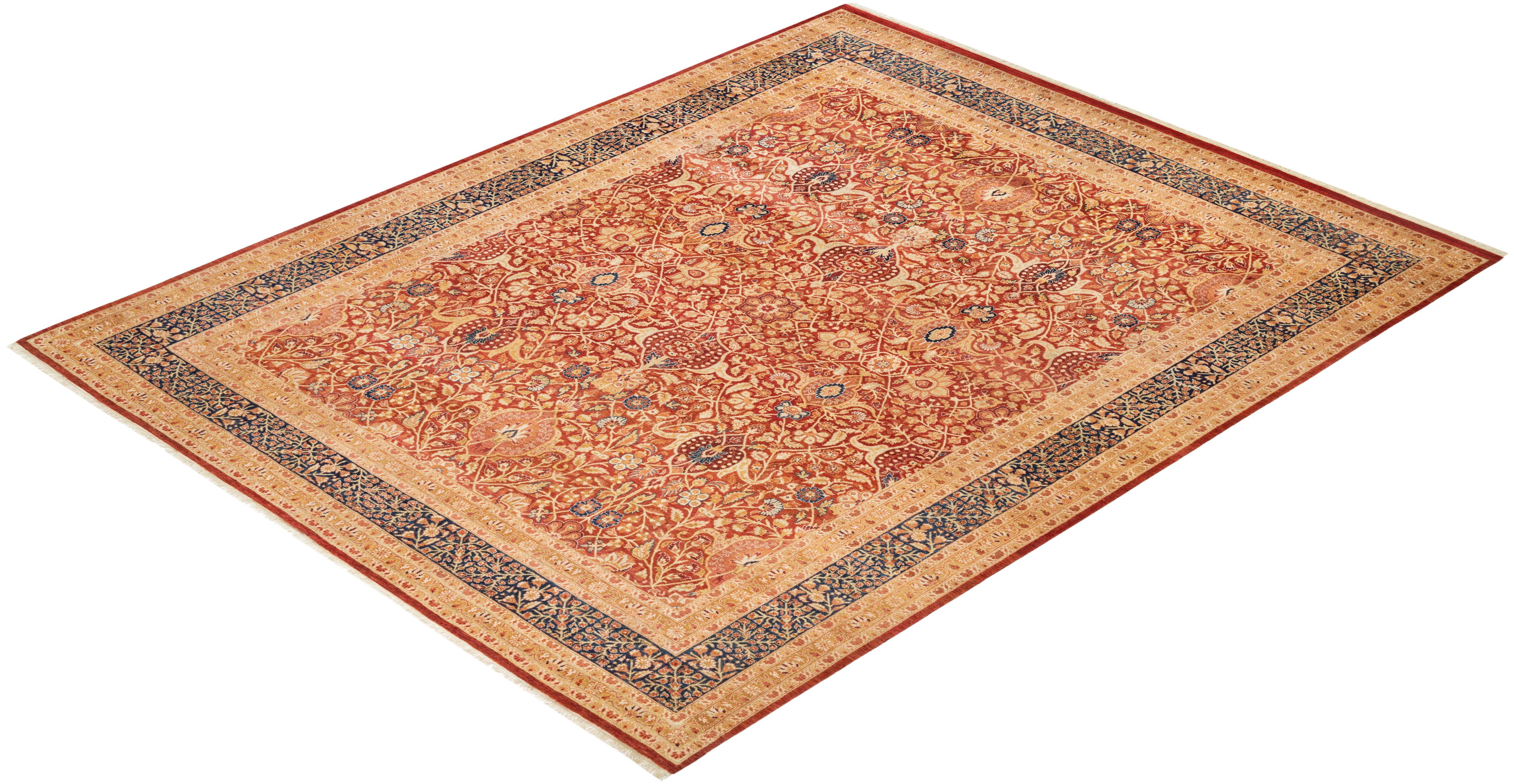 With understated palettes and allover designs, the rugs in the Mogul Collection will bring timeless sophistication to any room. Influenced by a spectrum of Turkish, Indian, and Persian designs, the artisans who handweave these wool rugs imbue