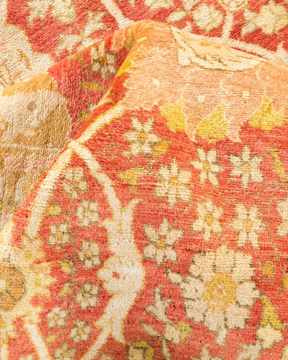 Altro Tappeto tradizionale arancione Mogul, unico nel suo genere, Hand Made in vendita