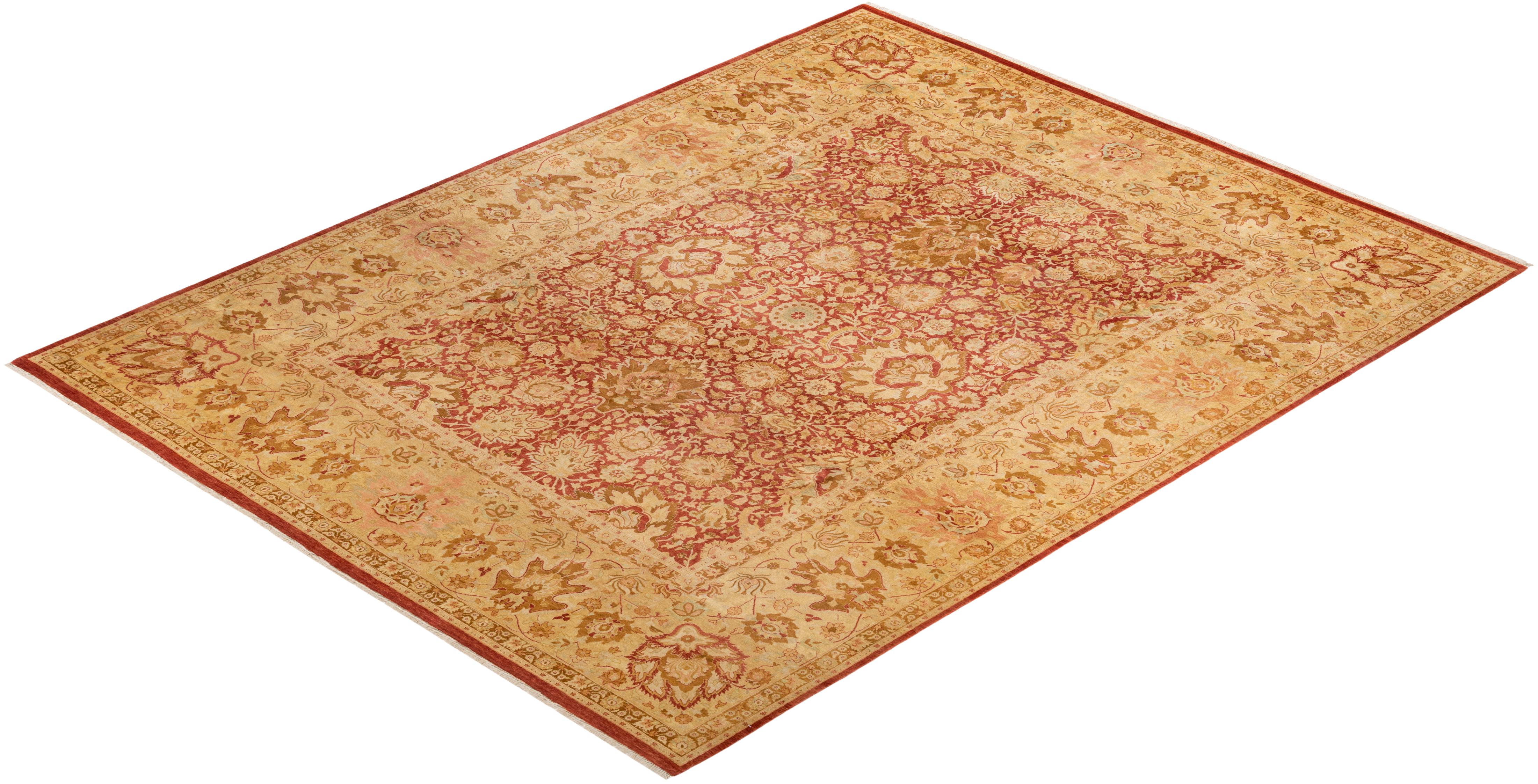 With understated palettes and allover designs, the rugs in the Mogul Collection will bring timeless sophistication to any room. Influenced by a spectrum of Turkish, Indian, and Persian designs, the artisans who handweave these wool rugs imbue