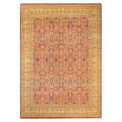 One-Of-A-Kind Hand Made Traditional Mogul Orange Area Rug One-Of-A-Kind Hand Made Traditional Mogul Orange Area Rug