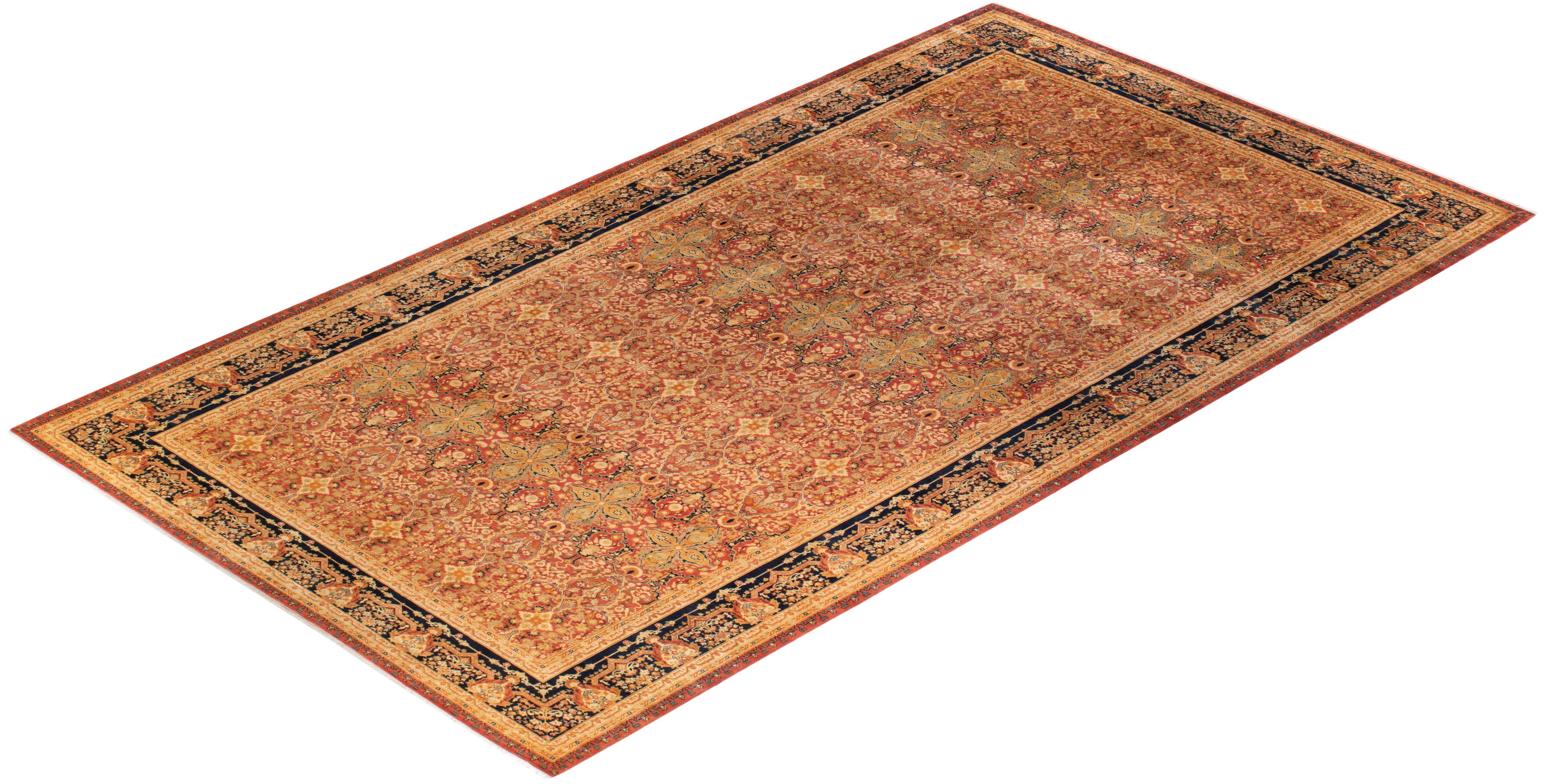 Las alfombras de la colección Mogul, con sus colores discretos y sus diseños en toda la superficie, aportarán una sofisticación atemporal a cualquier habitación. Influenciadas por un espectro de diseños turcos, indios y persas, los artesanos que