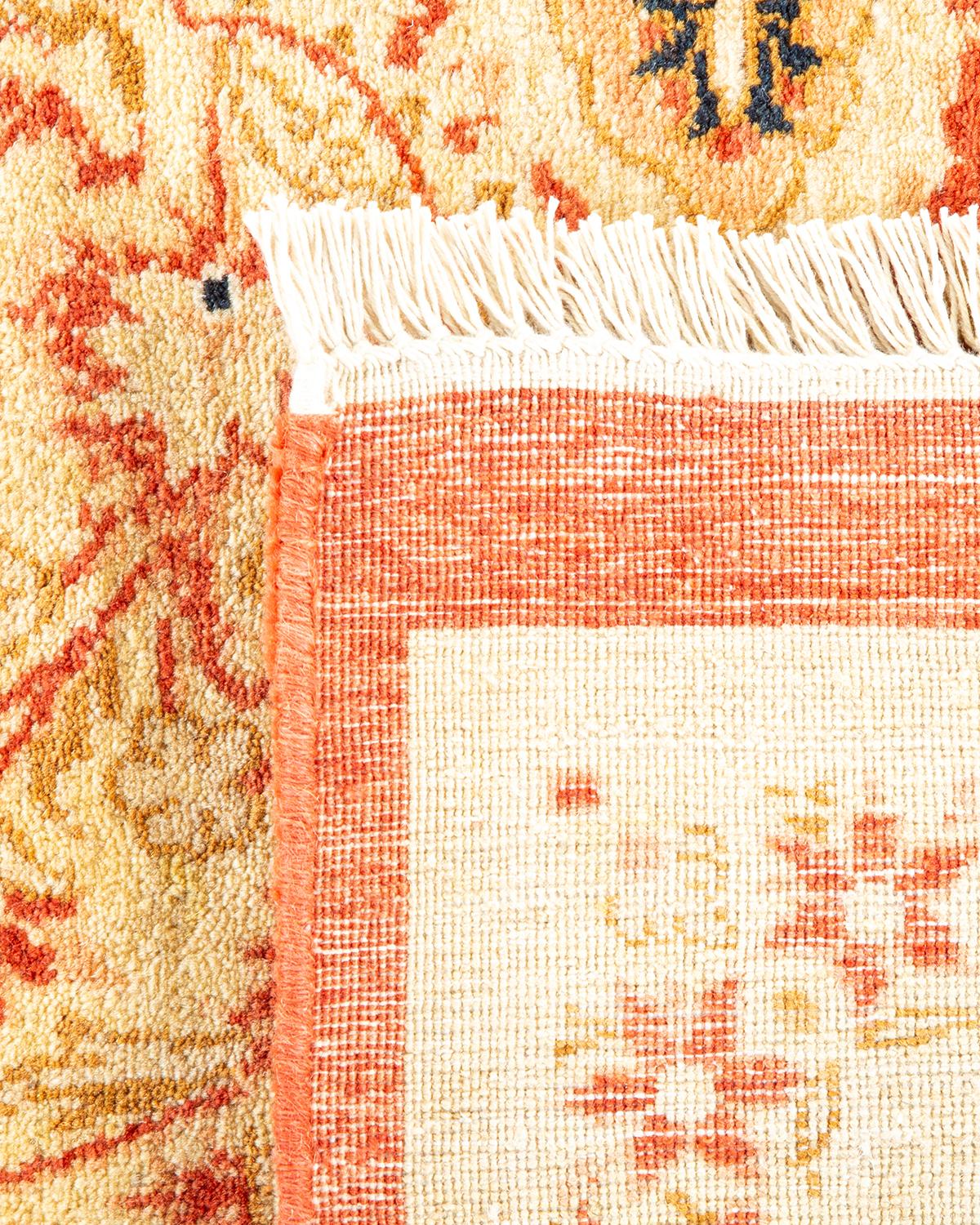 Alfombra Mogul Naranja Tradicional Hand Made Única en su Género Anudado a mano en venta