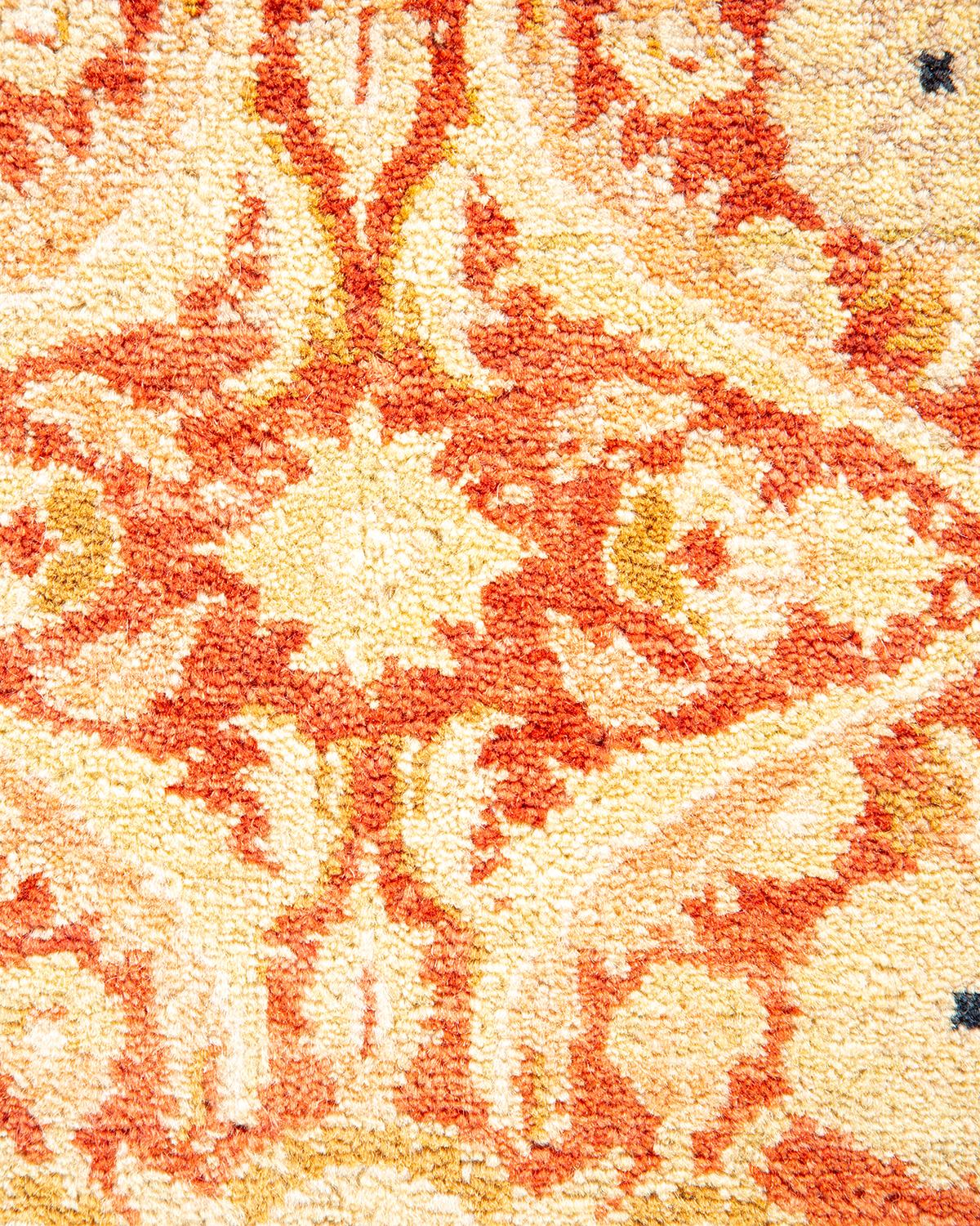 Alfombra Mogul Naranja Tradicional Hand Made Única en su Género Siglo XXI y contemporáneo en venta