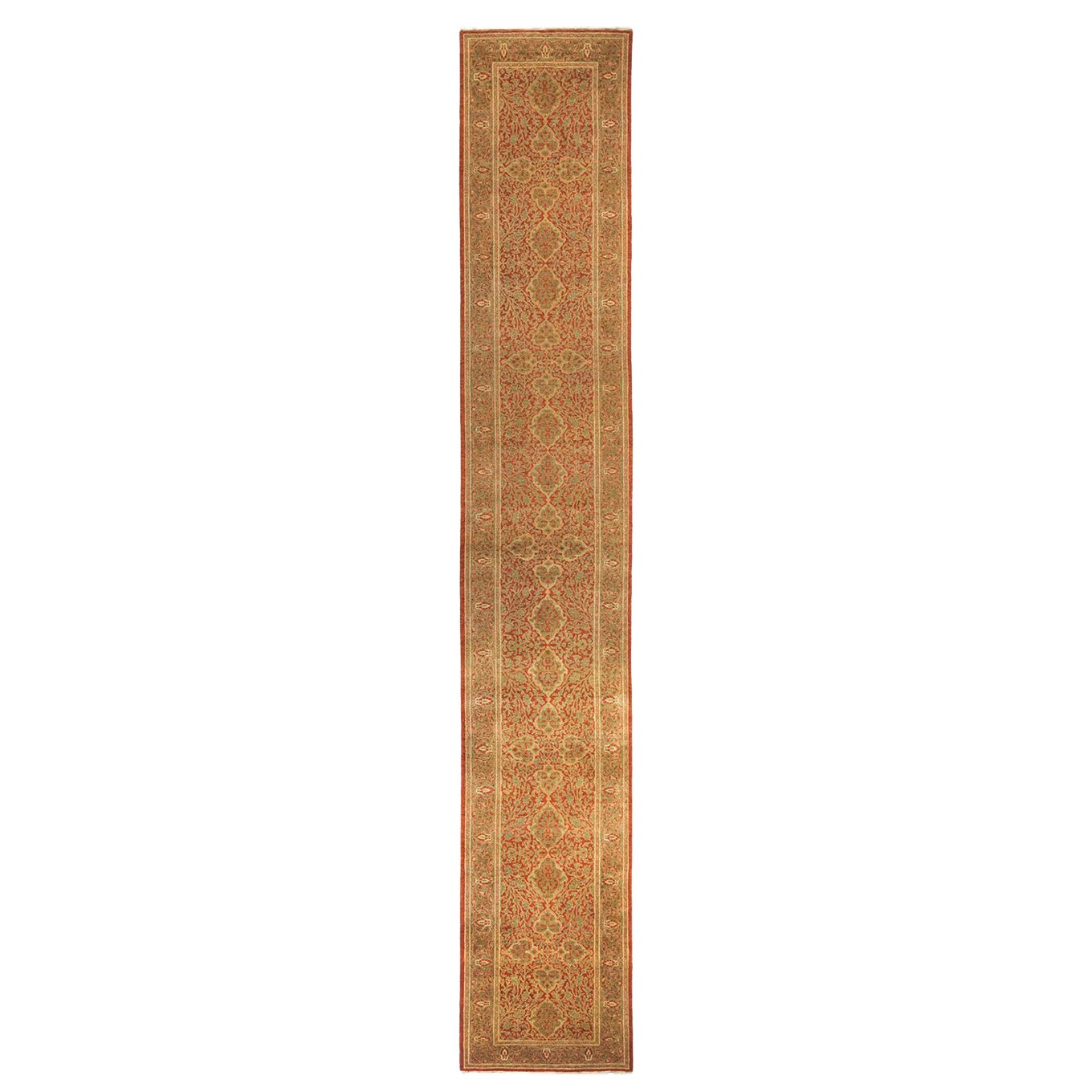 Tappeto tradizionale Mogul arancione Hand Made unico nel suo genere