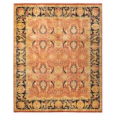 Alfombra Mogul Naranja Tradicional Hand Made Única en su Género