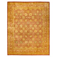 Tappeto tradizionale Mogul arancione Hand Made unico nel suo genere