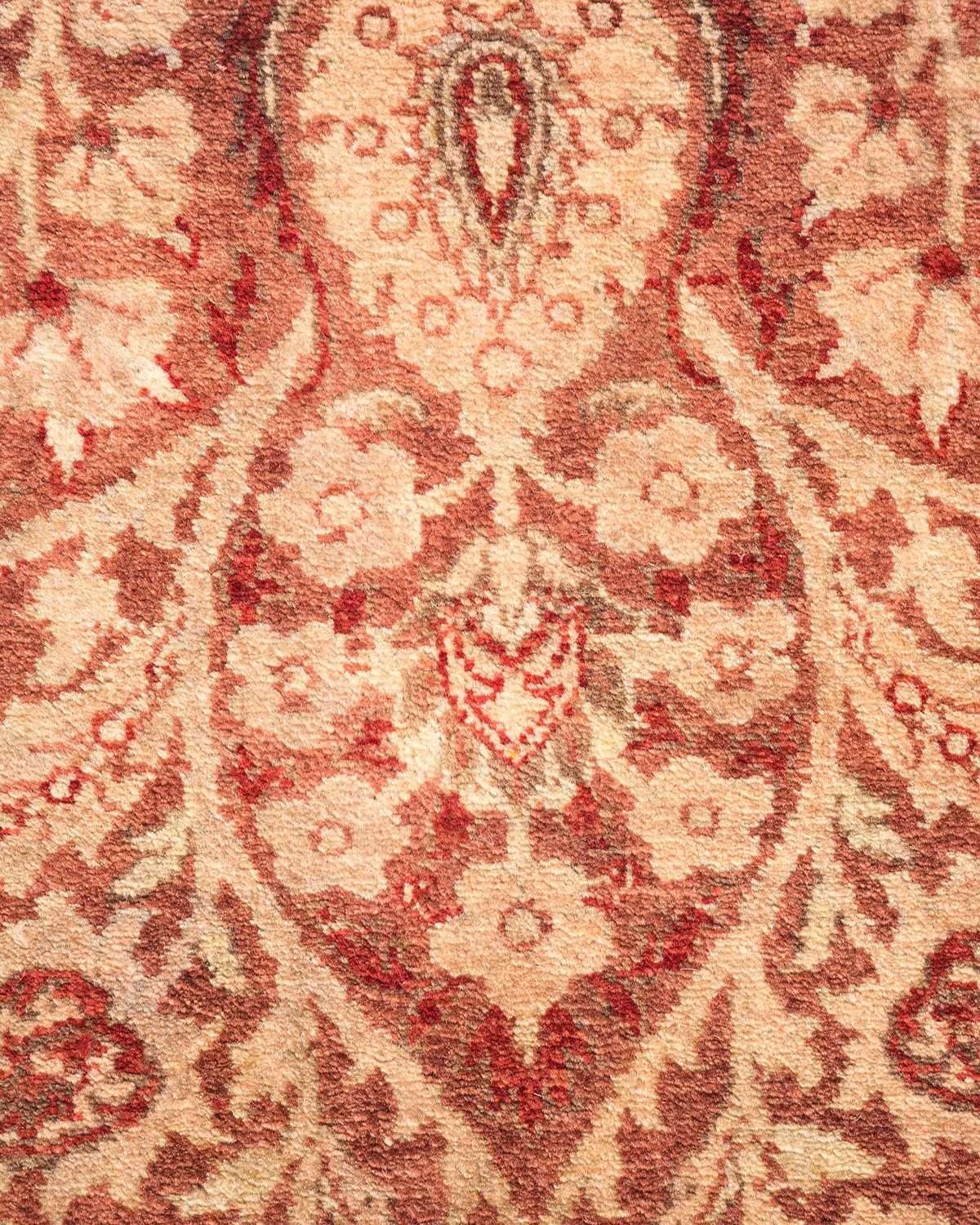 Alfombra tradicional única Hand Made Mogul rosa Siglo XXI y contemporáneo en venta