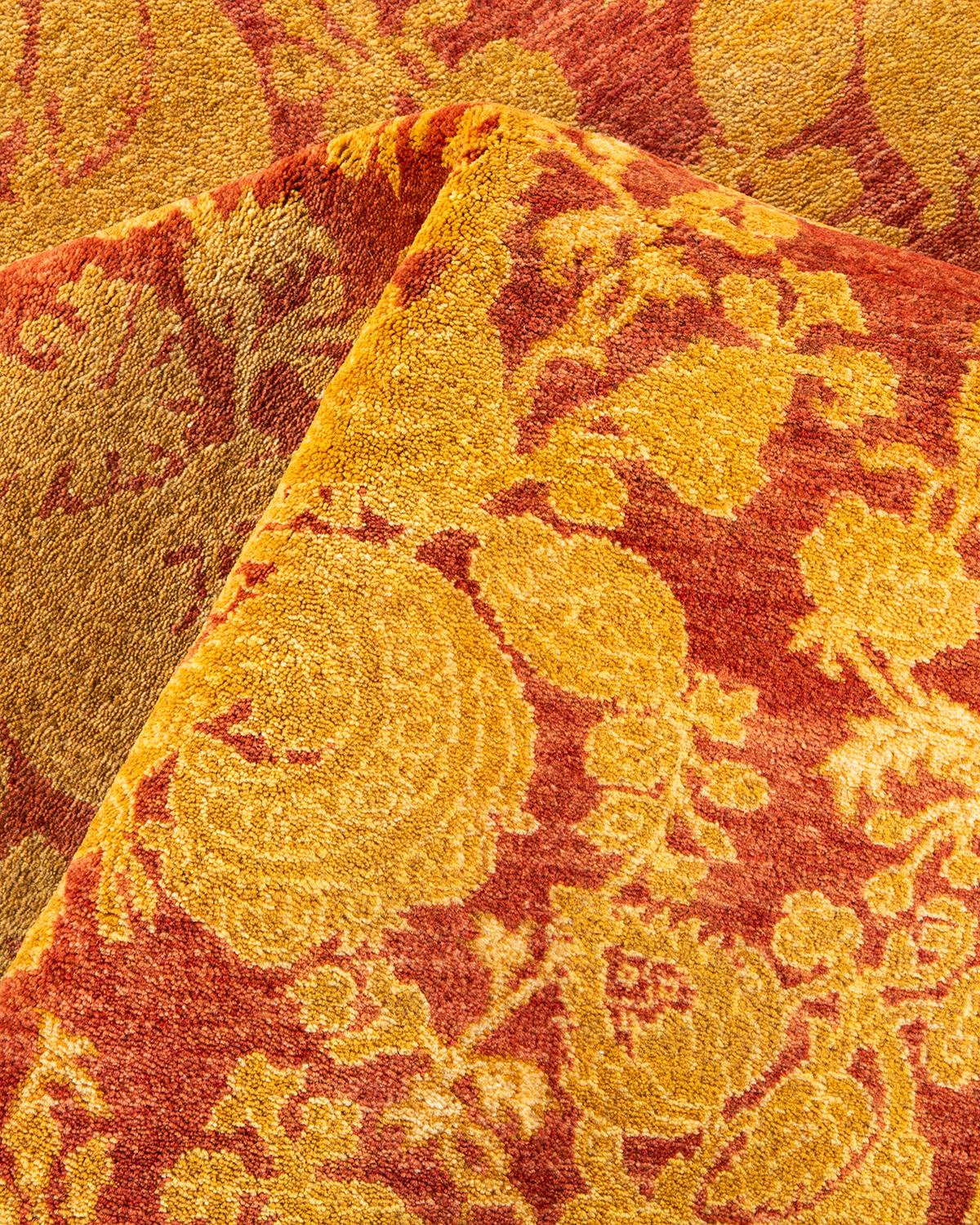 Pakistano Tappeto tradizionale Mogul rosa, unico nel suo genere, Hand Made in vendita
