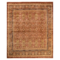 One-Of-A-Kind Hand Made Traditional Mogul Pink Area Rug One-Of-A-Kind Hand Made Traditional Mogul Pink Area Rug