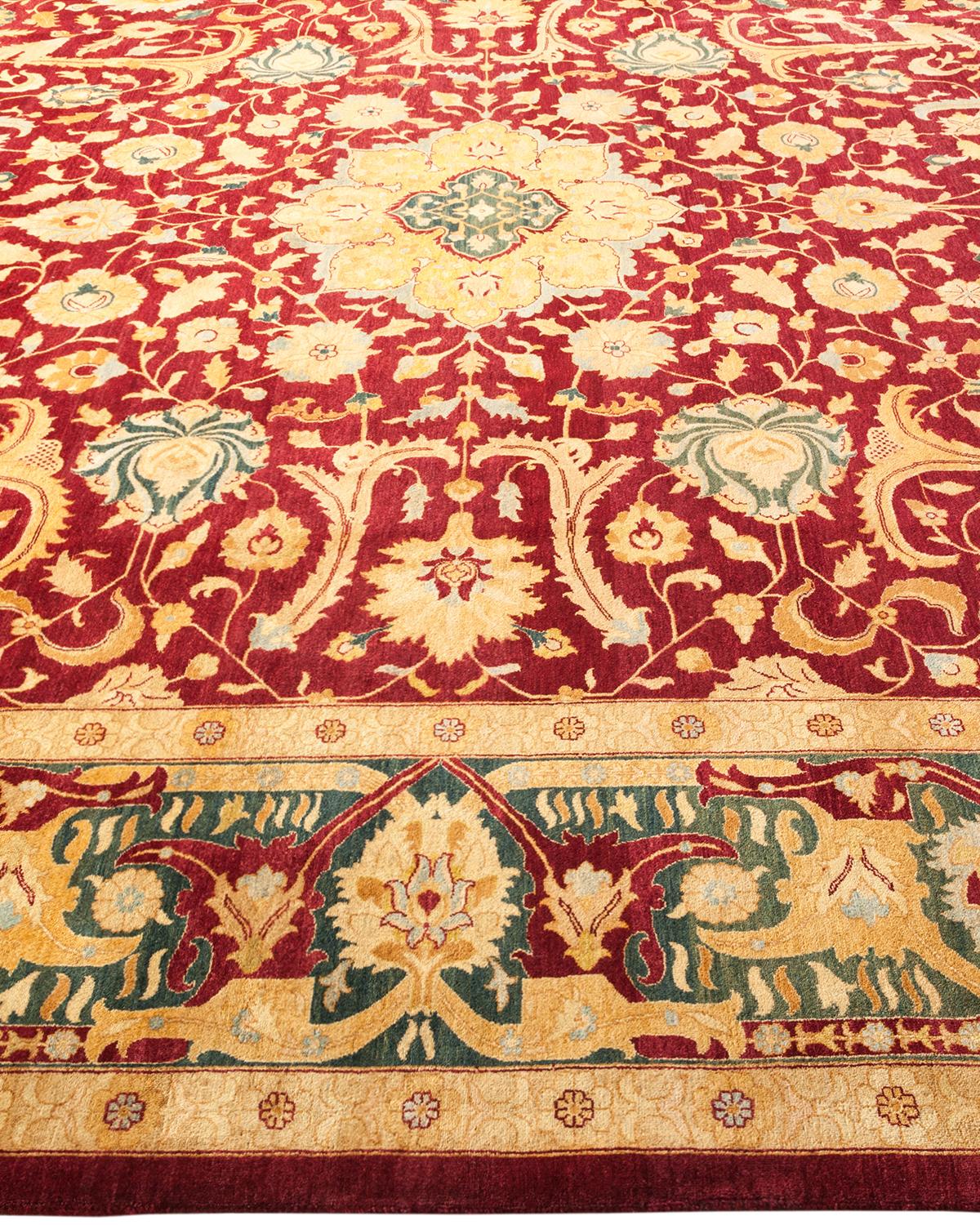 Tapis traditionnel violet moghol unique en son genre fabriqué à la main Neuf - En vente à Norwalk, CT