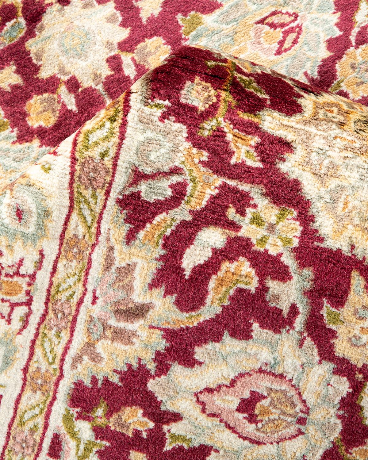 Handgefertigter, traditioneller Mogul-Teppich in Violett, Unikat (Sonstiges) im Angebot