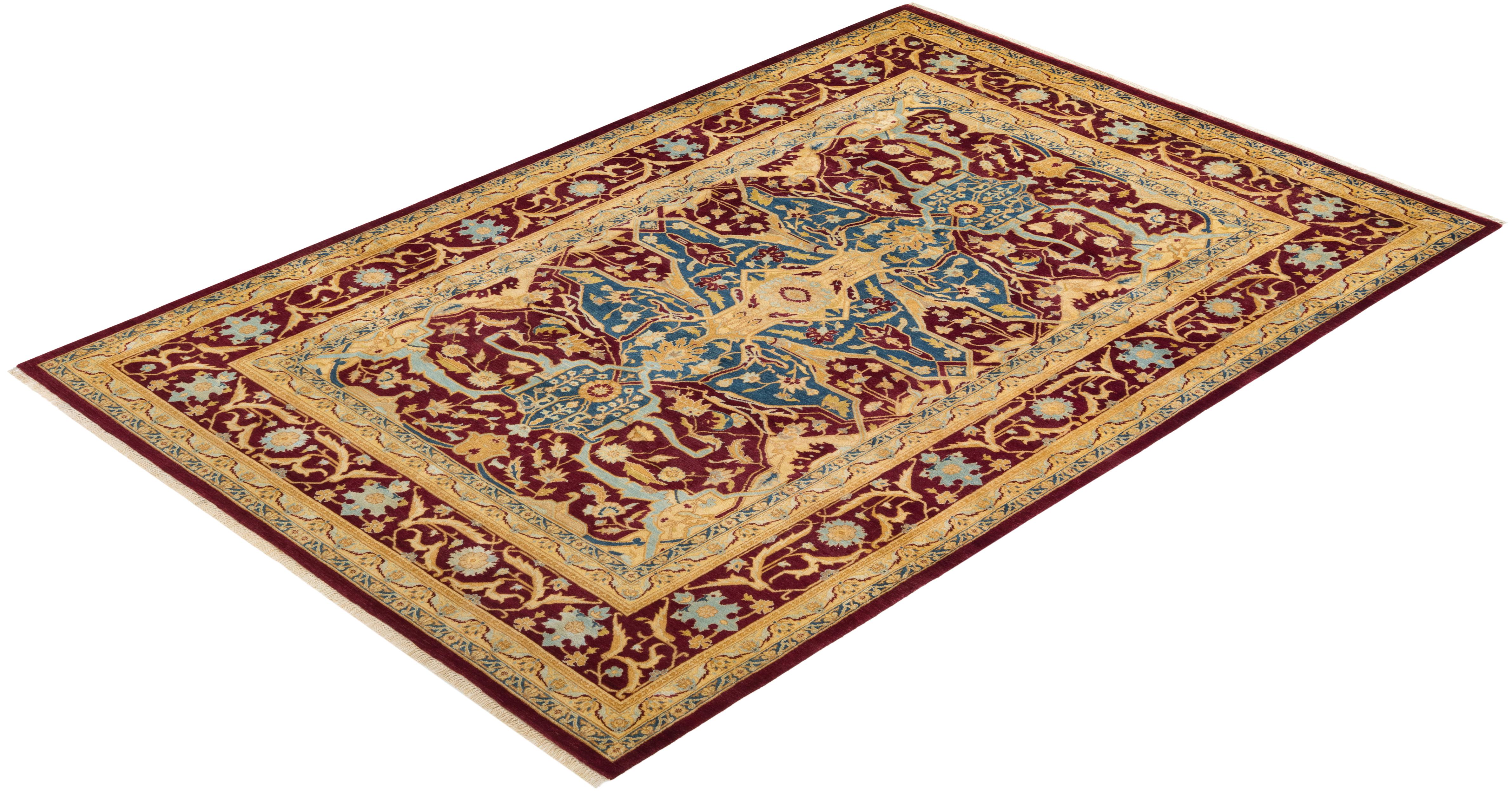 Avec leurs palettes discrètes et leurs motifs à l'envers, les tapis de la collection Mogul apporteront une sophistication intemporelle à n'importe quelle pièce. Influencés par un éventail de motifs turcs, indiens et persans, les artisans qui tissent