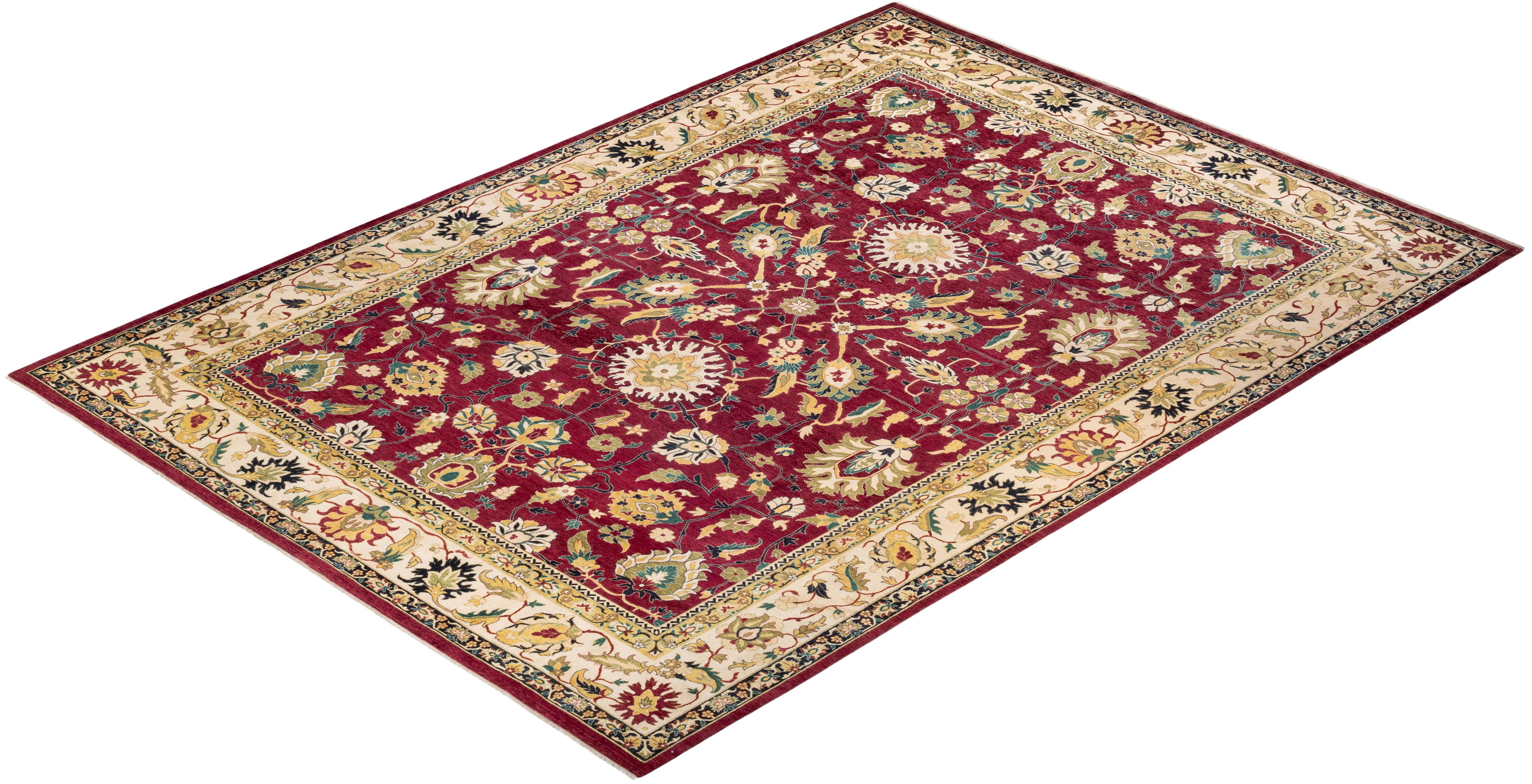 With understated palettes and allover designs, the rugs in the Mogul Collection will bring timeless sophistication to any room. Influenced by a spectrum of Turkish, Indian, and Persian designs, the artisans who handweave these wool rugs imbue