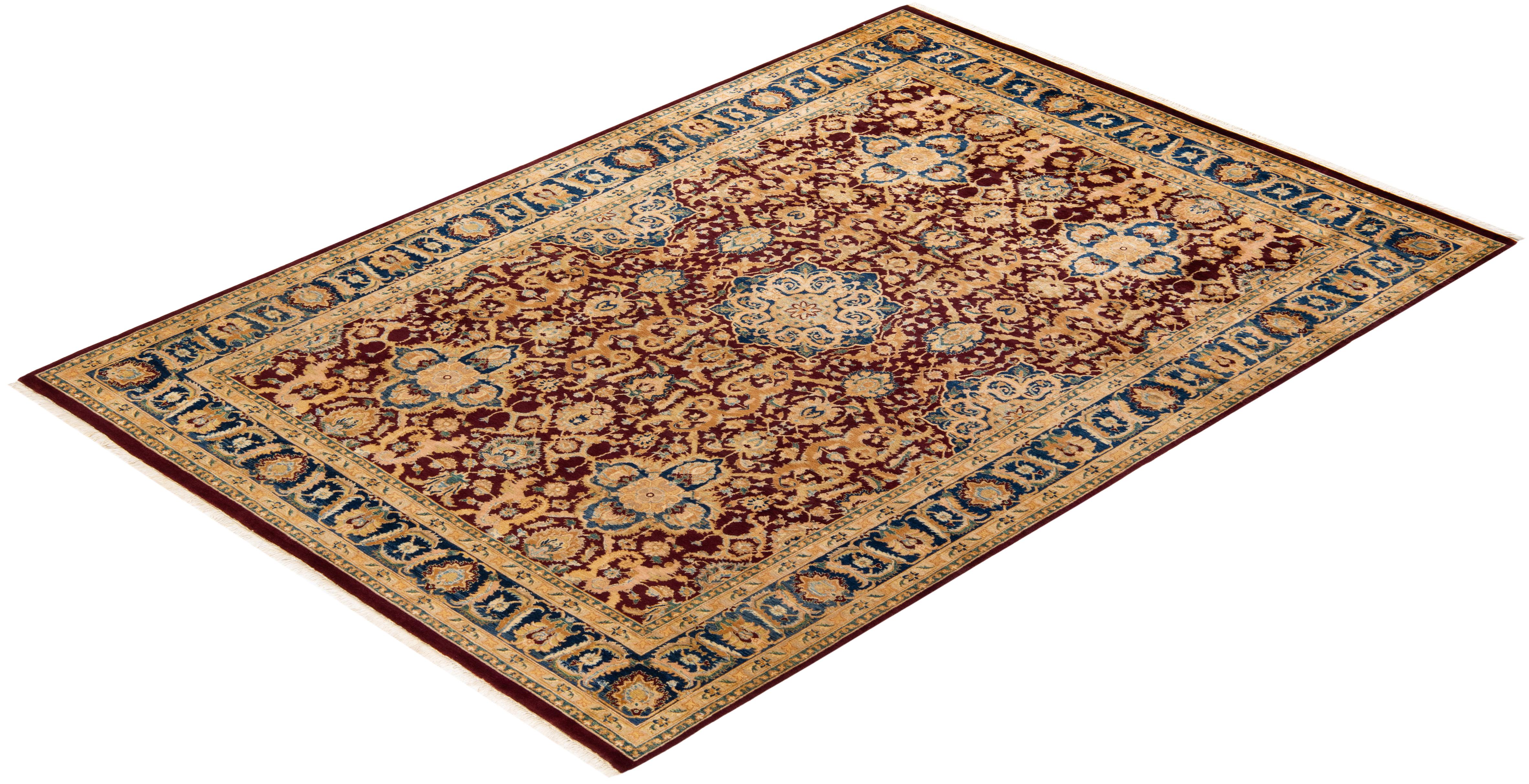 With understated palettes and allover designs, the rugs in the Mogul Collection will bring timeless sophistication to any room. Influenced by a spectrum of Turkish, Indian, and Persian designs, the artisans who handweave these wool rugs imbue