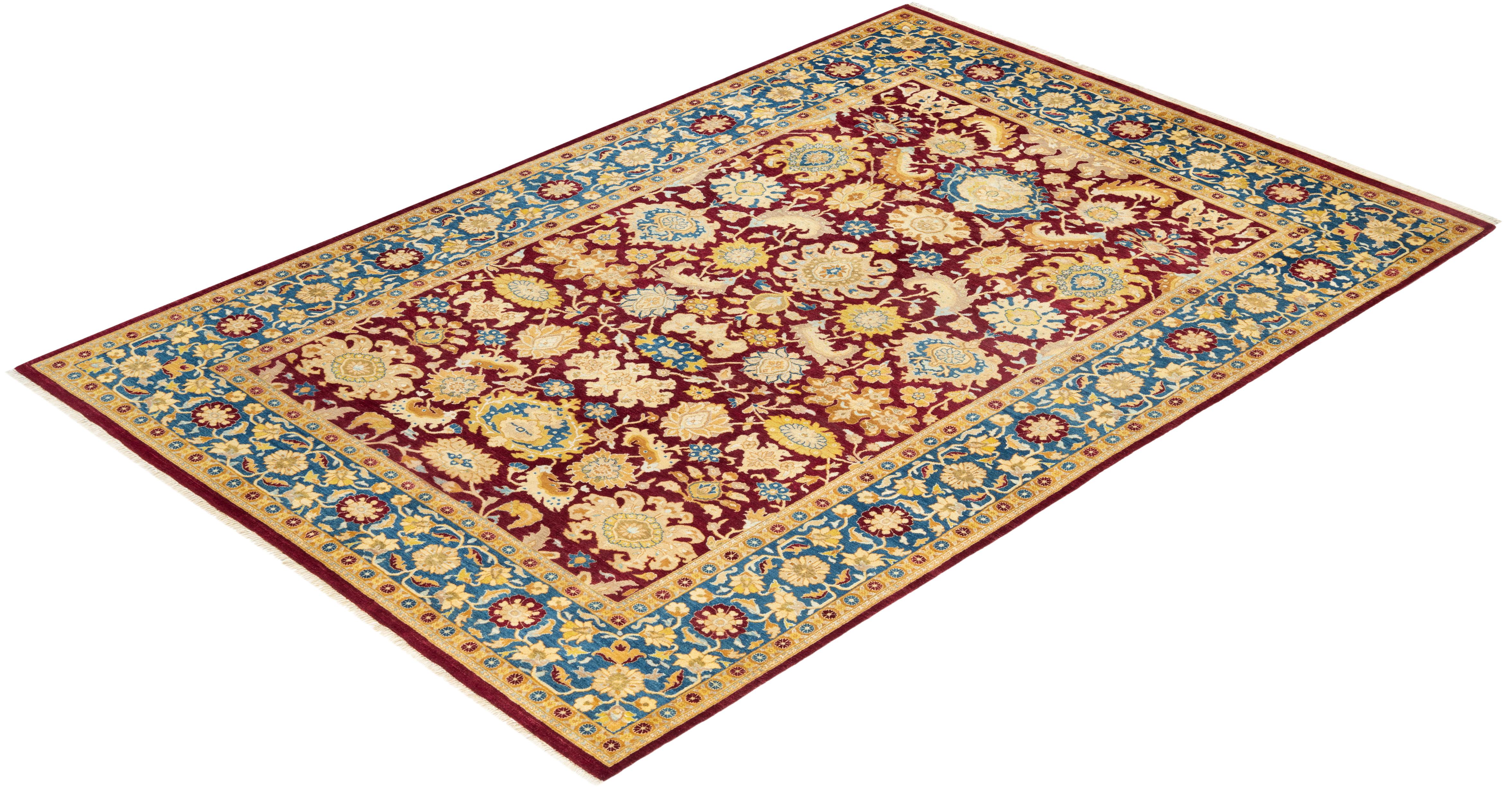 With understated palettes and allover designs, the rugs in the Mogul Collection will bring timeless sophistication to any room. Influenced by a spectrum of Turkish, Indian, and Persian designs, the artisans who handweave these wool rugs imbue