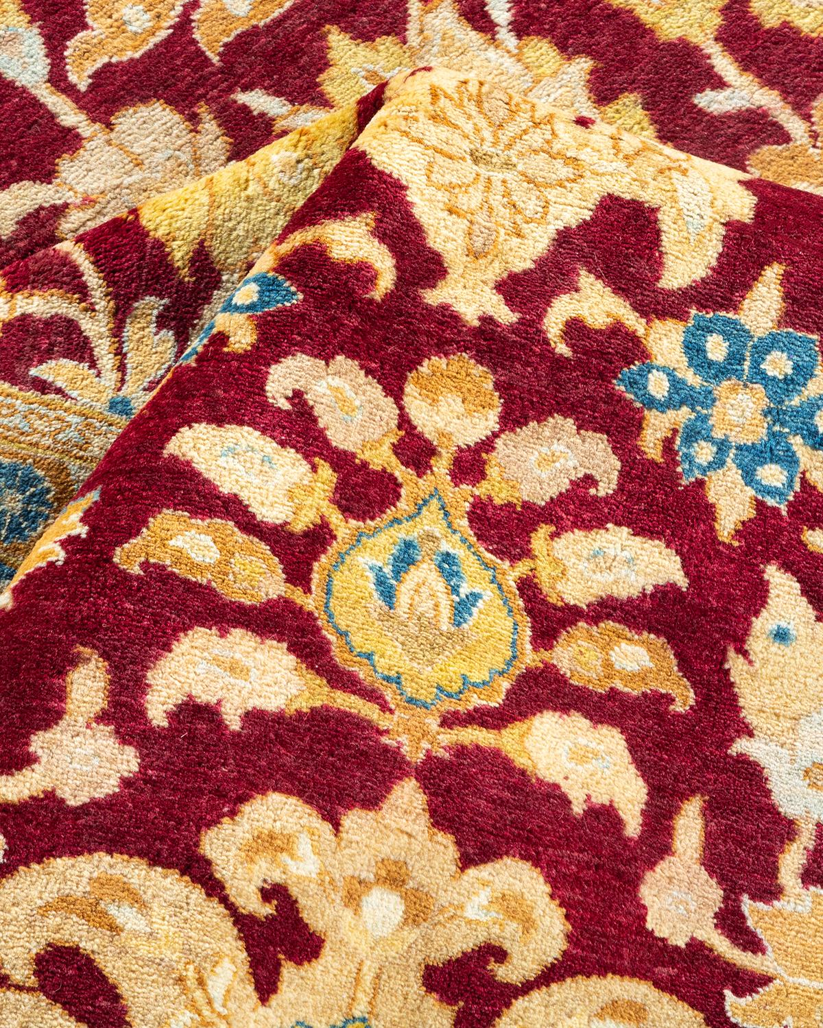 Other One-of-a-kind Hand Made Traditional Mogul Red Area Rug For Sale