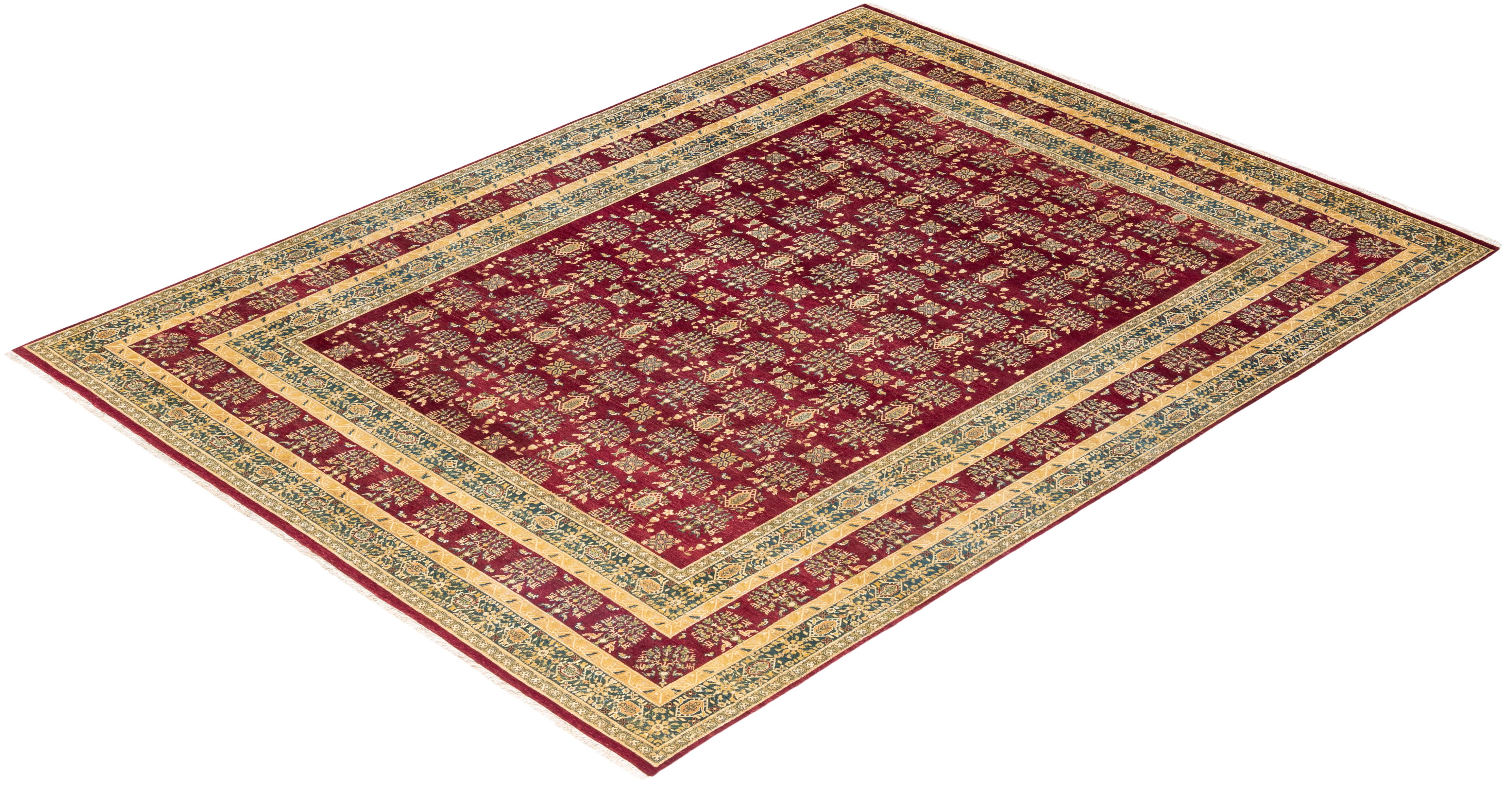 With understated palettes and allover designs, the rugs in the Mogul Collection will bring timeless sophistication to any room. Influenced by a spectrum of Turkish, Indian, and Persian designs, the artisans who handweave these wool rugs imbue