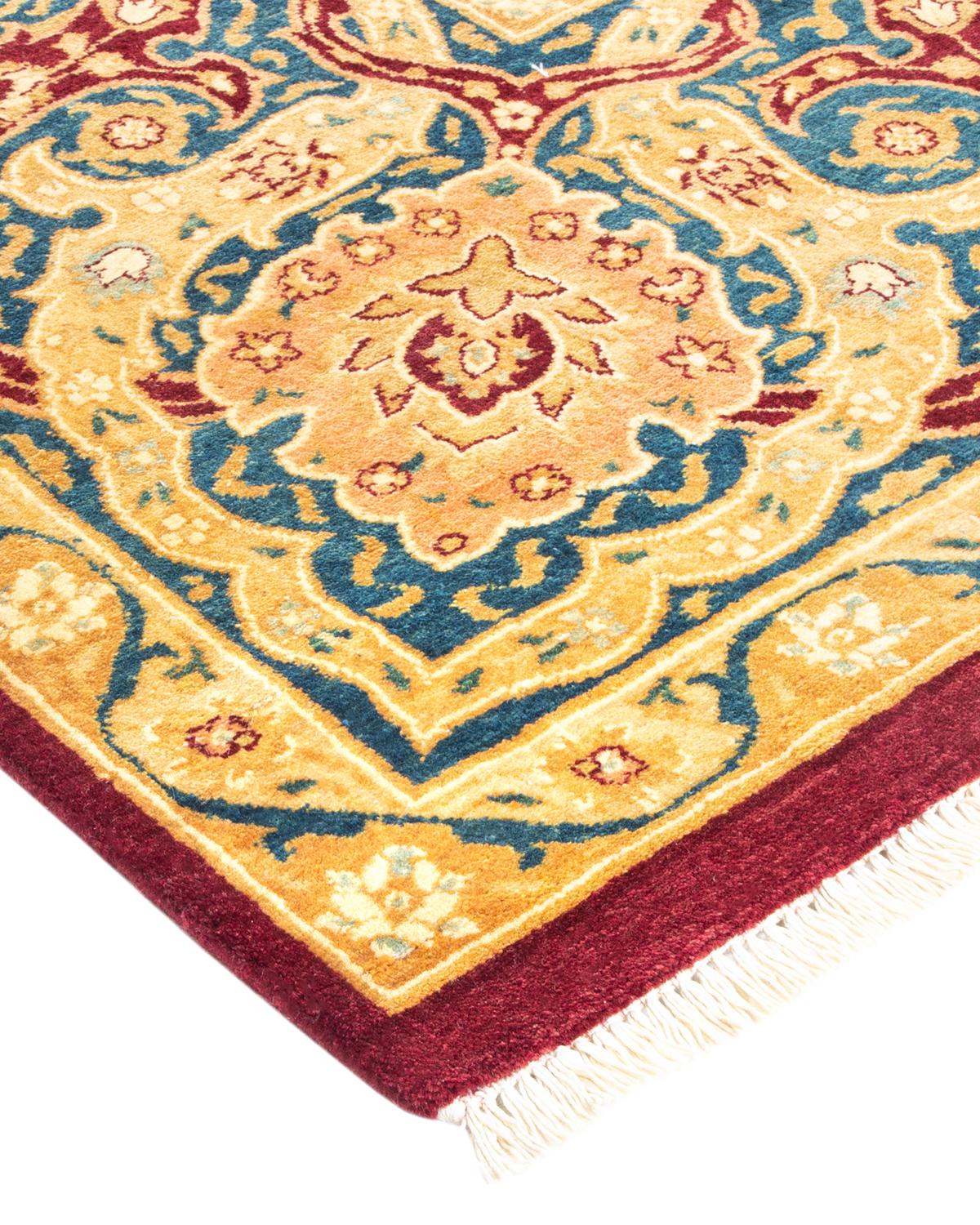 Alfombra tradicional única Hand Made Mogul roja Lana en venta