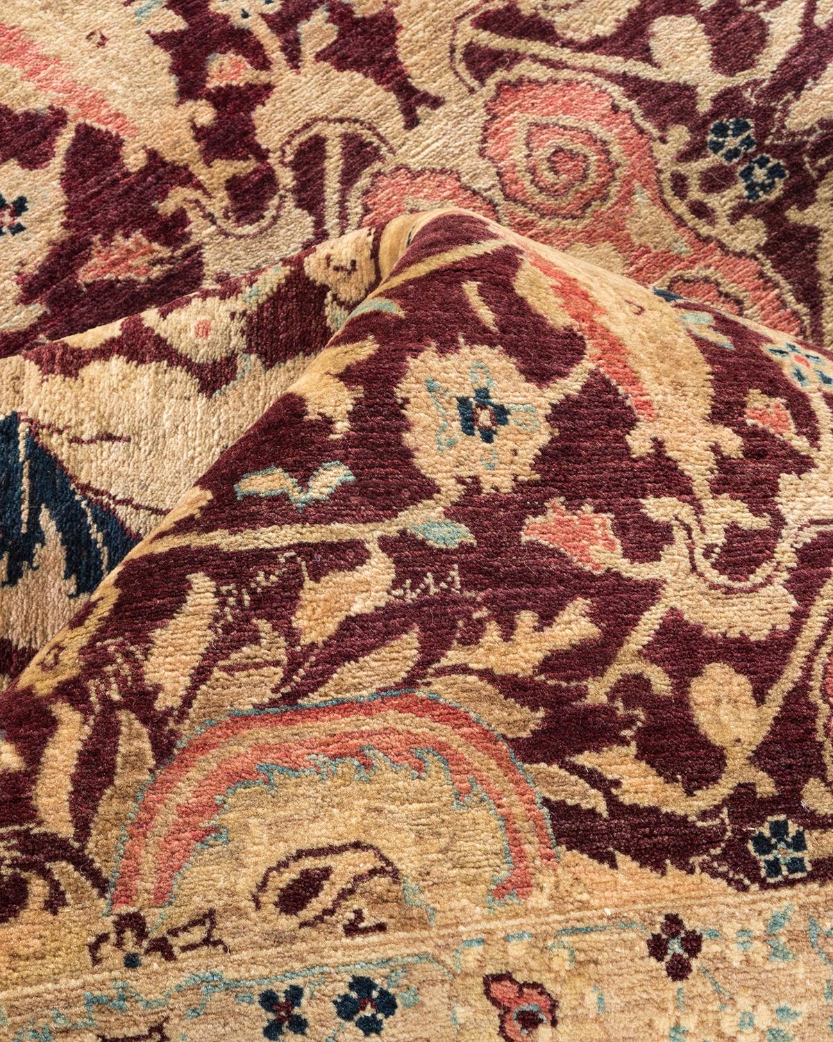 Other One-of-a-Kind Hand Made Traditional Mogul Red Area Rug For Sale