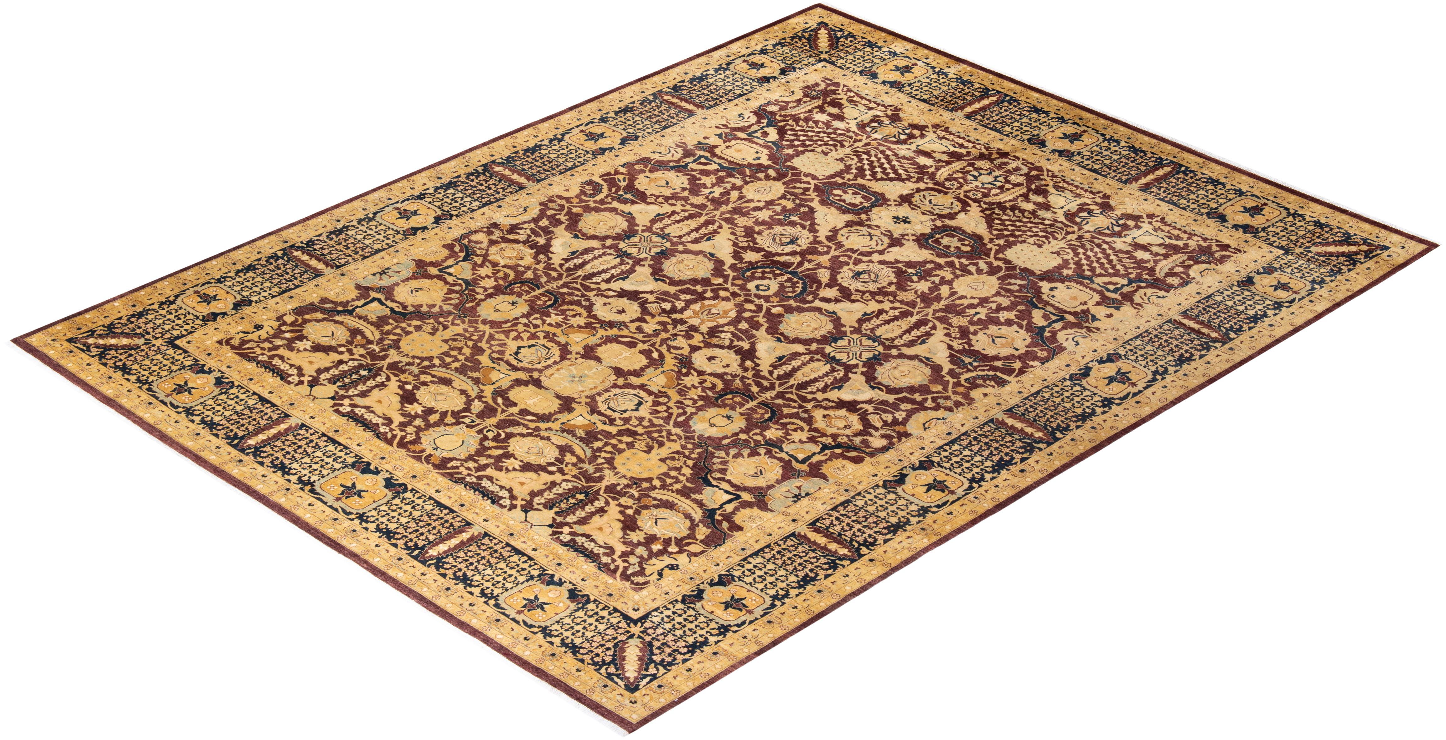 With understated palettes and allover designs, the rugs in the Mogul Collection will bring timeless sophistication to any room. Influenced by a spectrum of Turkish, Indian, and Persian designs, the artisans who handweave these wool rugs imbue
