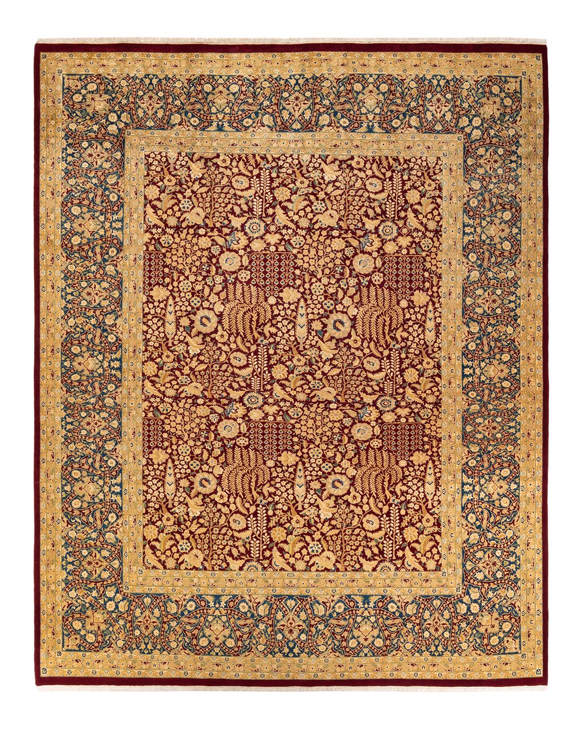 Other One-of-a-kind Hand Made Traditional Mogul Red Area Rug For Sale