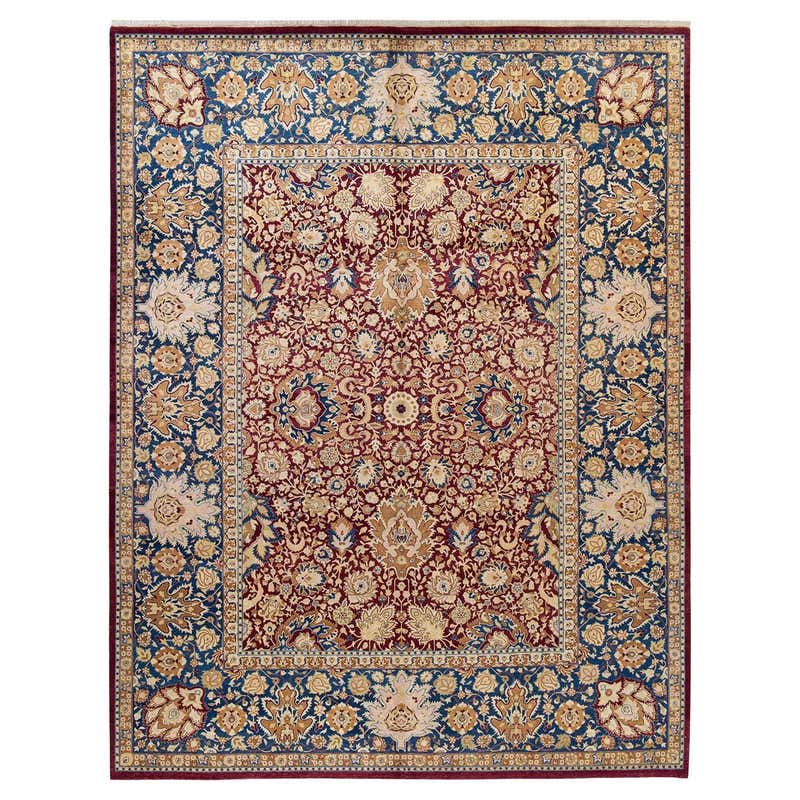 Round Red Traditional Rug For Sale at 1stDibs