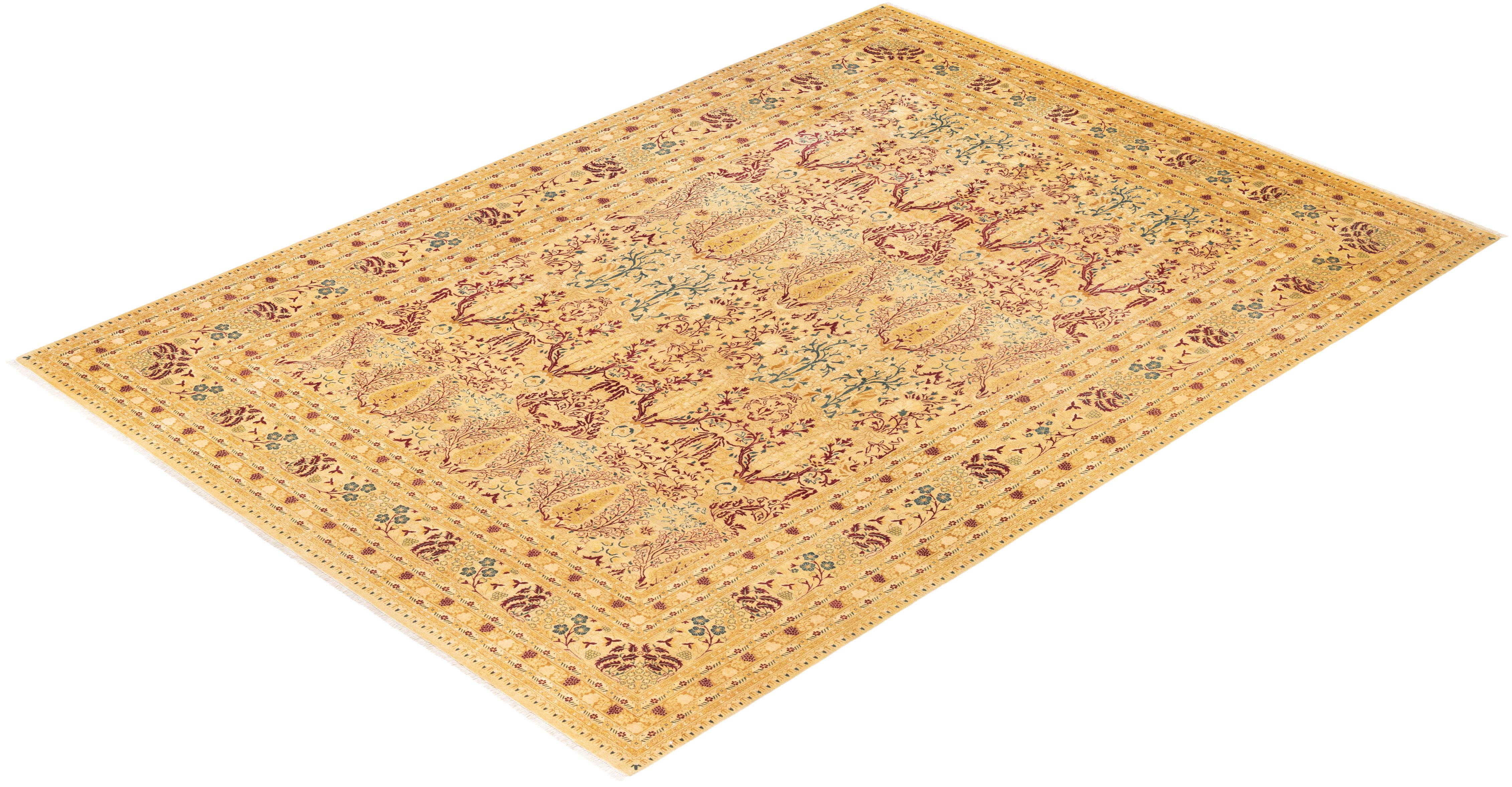 Avec leurs palettes discrètes et leurs motifs à l'envers, les tapis de la collection Mogul apporteront une sophistication intemporelle à n'importe quelle pièce. Influencés par un éventail de motifs turcs, indiens et persans, les artisans qui tissent