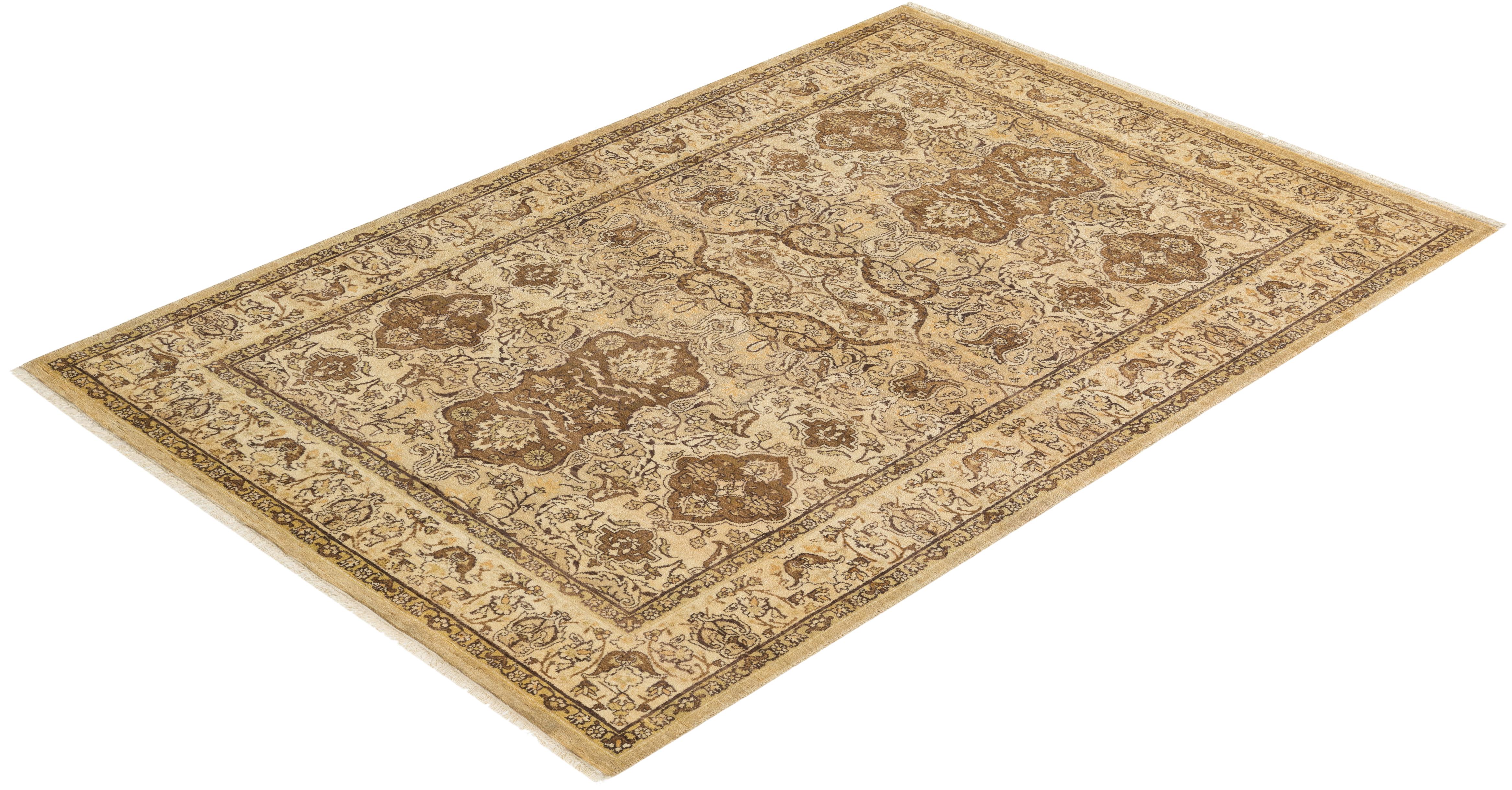 Avec leurs palettes discrètes et leurs motifs allover, les tapis de la collection Mogul apporteront une sophistication intemporelle à n'importe quelle pièce. Influencés par un éventail de motifs turcs, indiens et persans, les artisans qui tissent à