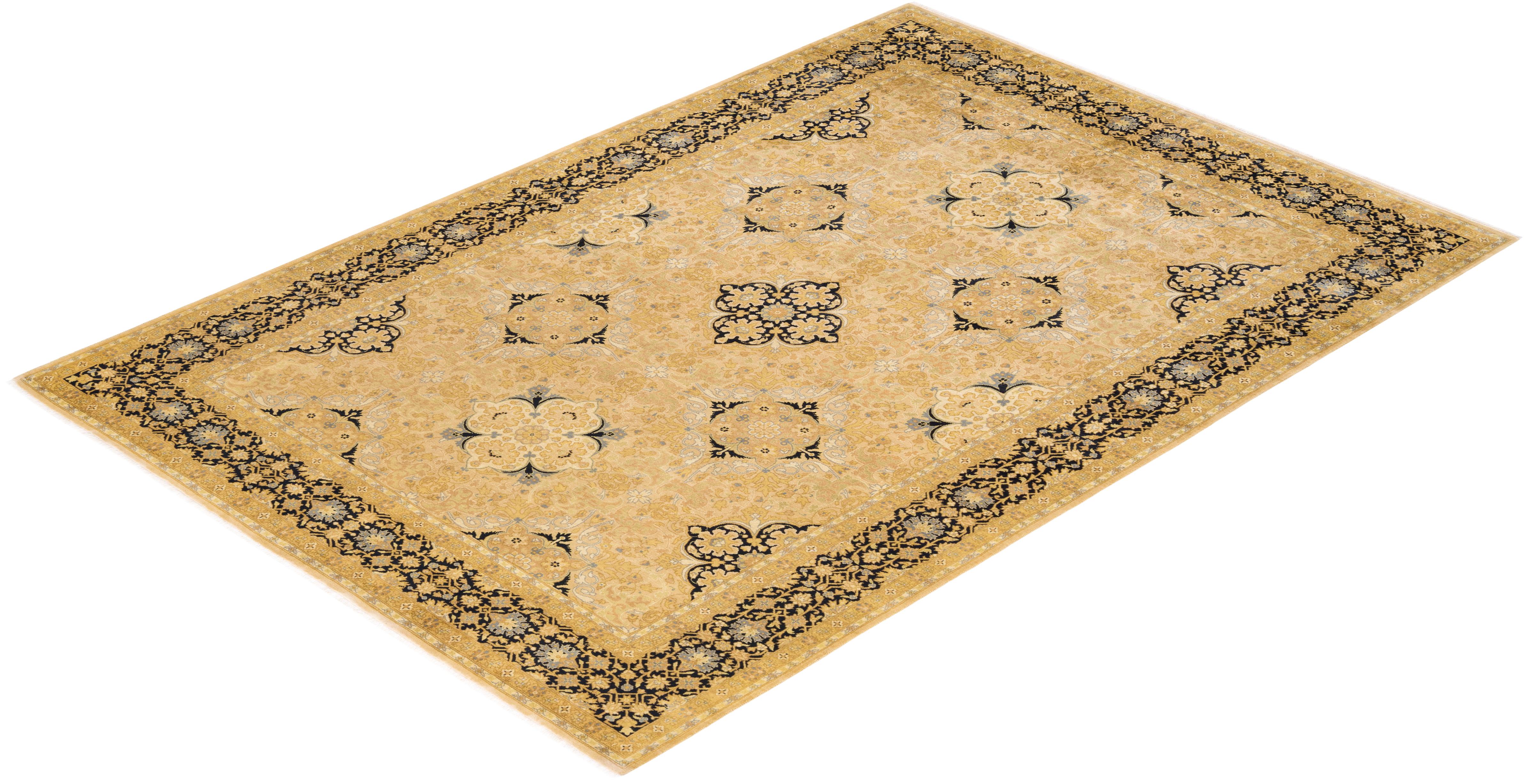 Avec leurs palettes discrètes et leurs motifs à l'envers, les tapis de la collection Mogul apporteront une sophistication intemporelle à n'importe quelle pièce. Influencés par un éventail de motifs turcs, indiens et persans, les artisans qui tissent