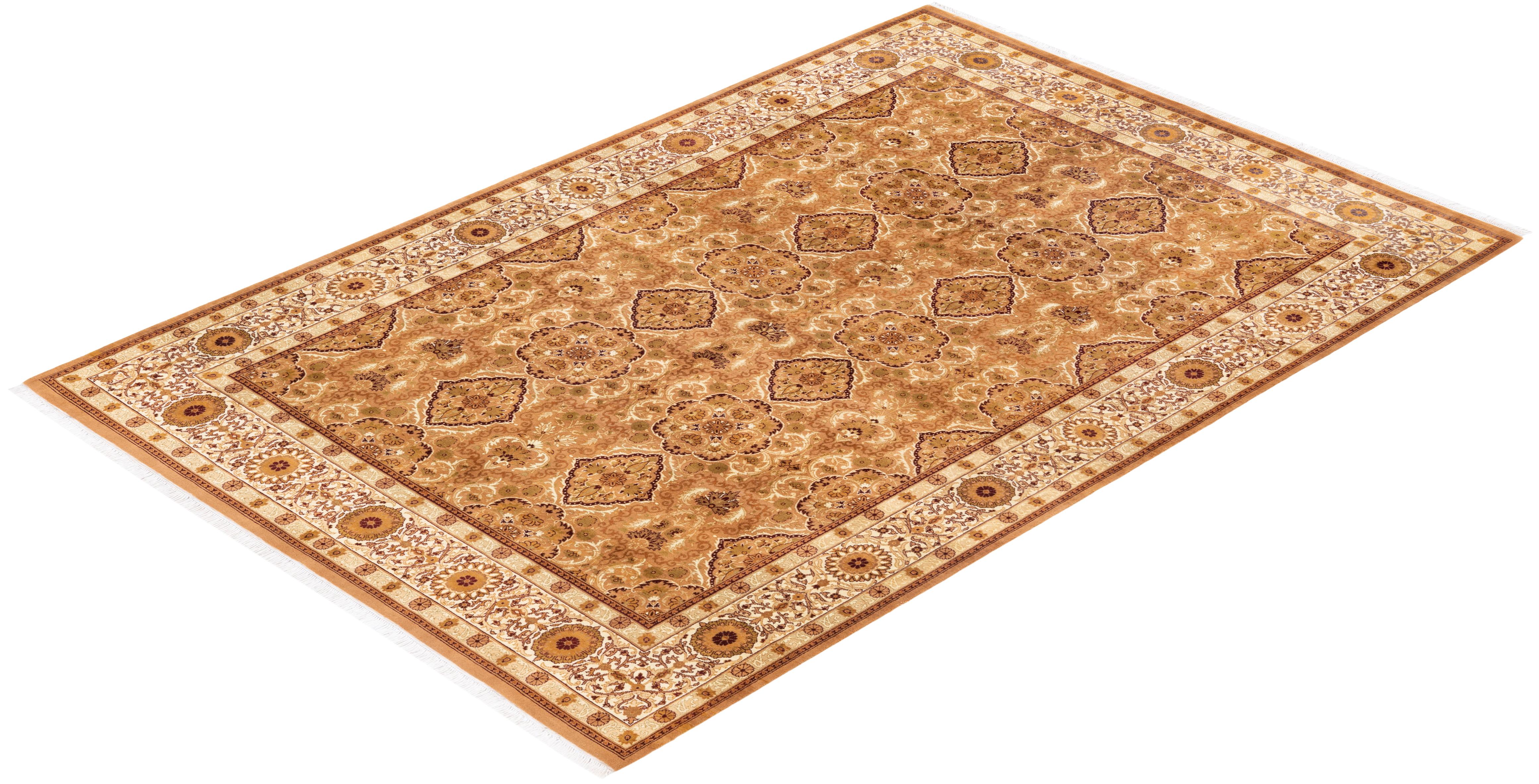 Avec leurs palettes discrètes et leurs motifs à l'envers, les tapis de la collection Mogul apporteront une sophistication intemporelle à n'importe quelle pièce. Influencés par un éventail de motifs turcs, indiens et persans, les artisans qui tissent
