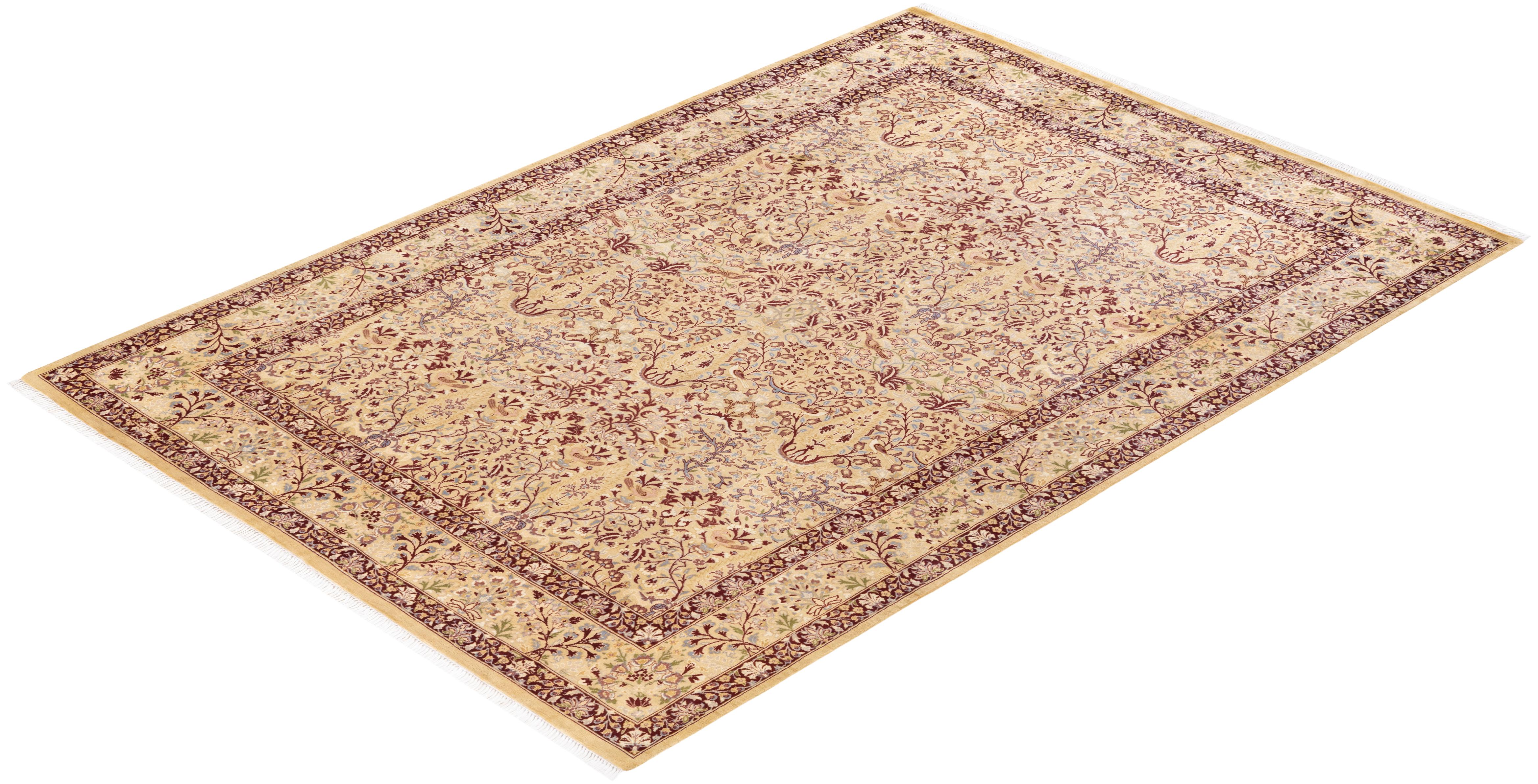 Avec leurs palettes discrètes et leurs motifs allover, les tapis de la collection Mogul apporteront une sophistication intemporelle à n'importe quelle pièce. Influencés par un éventail de motifs turcs, indiens et persans, les artisans qui tissent à