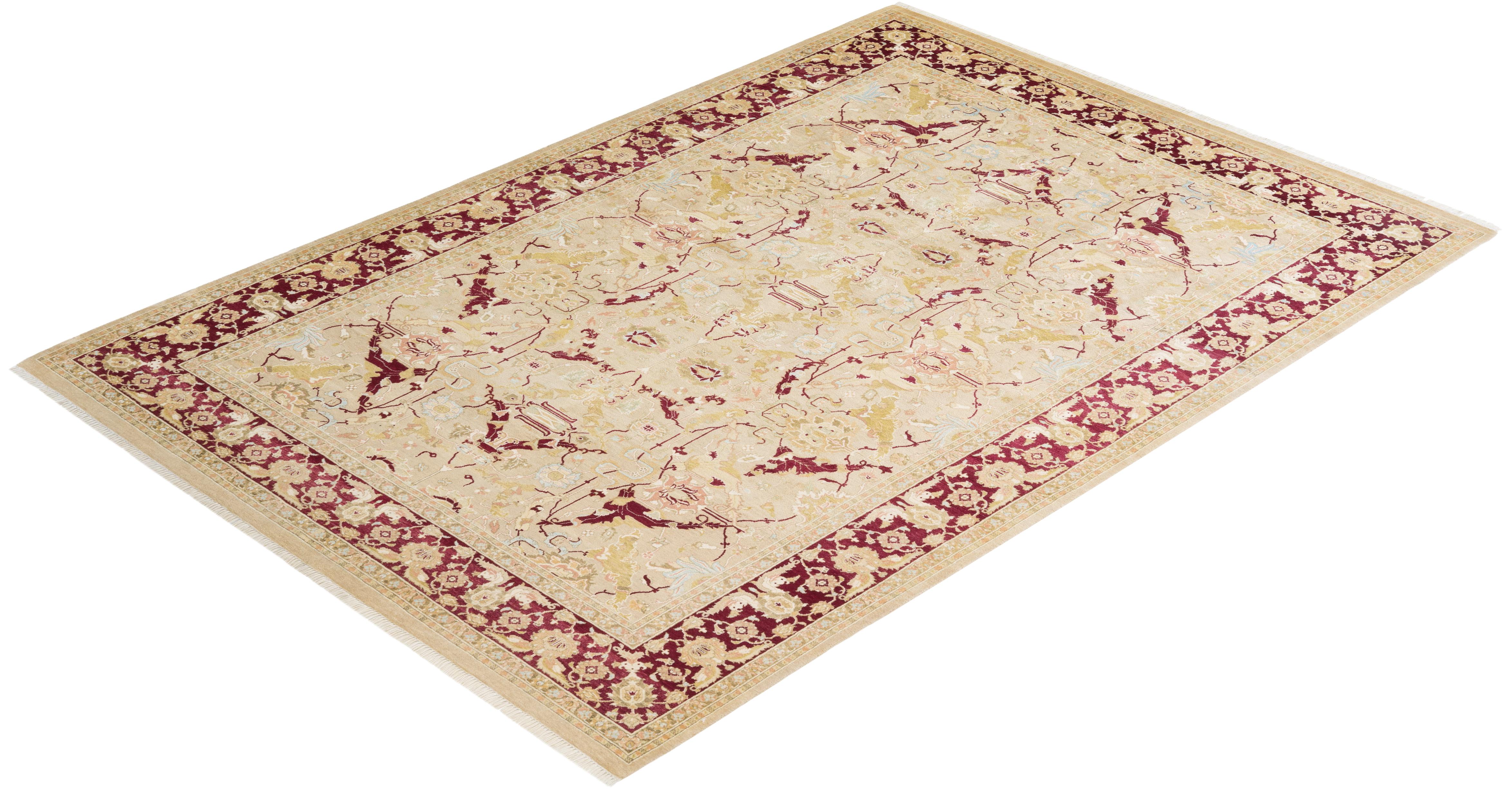 Avec leurs palettes discrètes et leurs motifs à l'envers, les tapis de la collection Mogul apporteront une sophistication intemporelle à n'importe quelle pièce. Influencés par un éventail de motifs turcs, indiens et persans, les artisans qui tissent