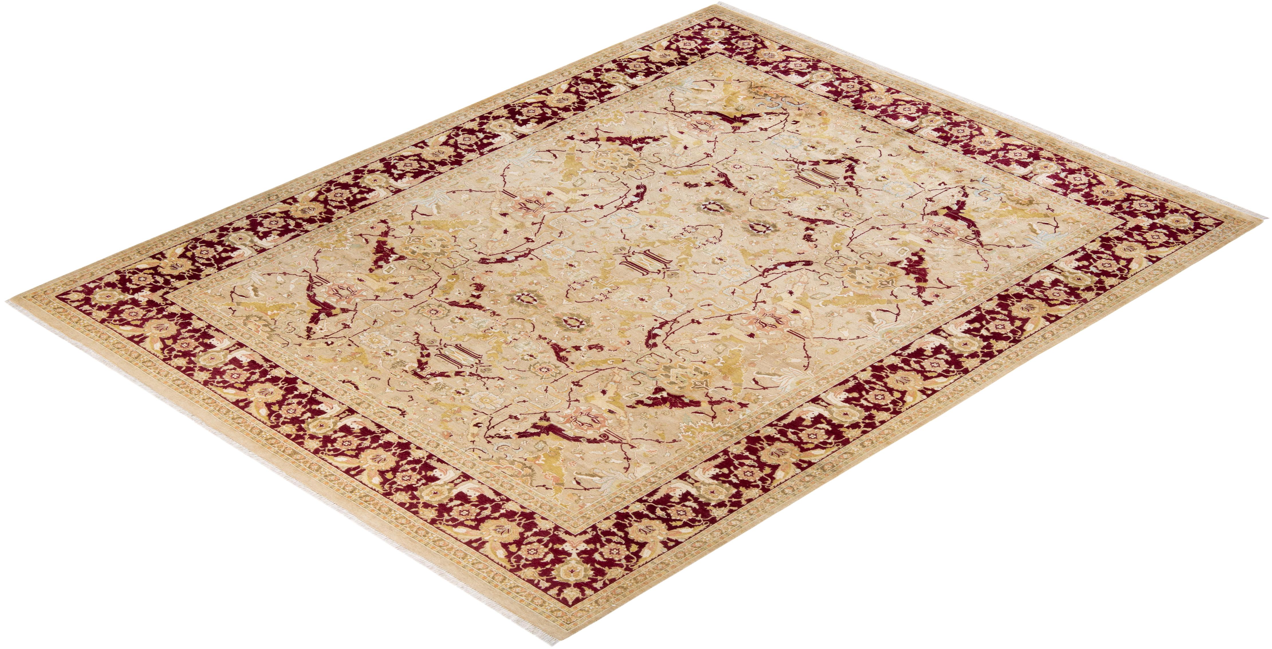 With understated palettes and allover designs, the rugs in the Mogul Collection will bring timeless sophistication to any room. Influenced by a spectrum of Turkish, Indian, and Persian designs, the artisans who handweave these wool rugs imbue