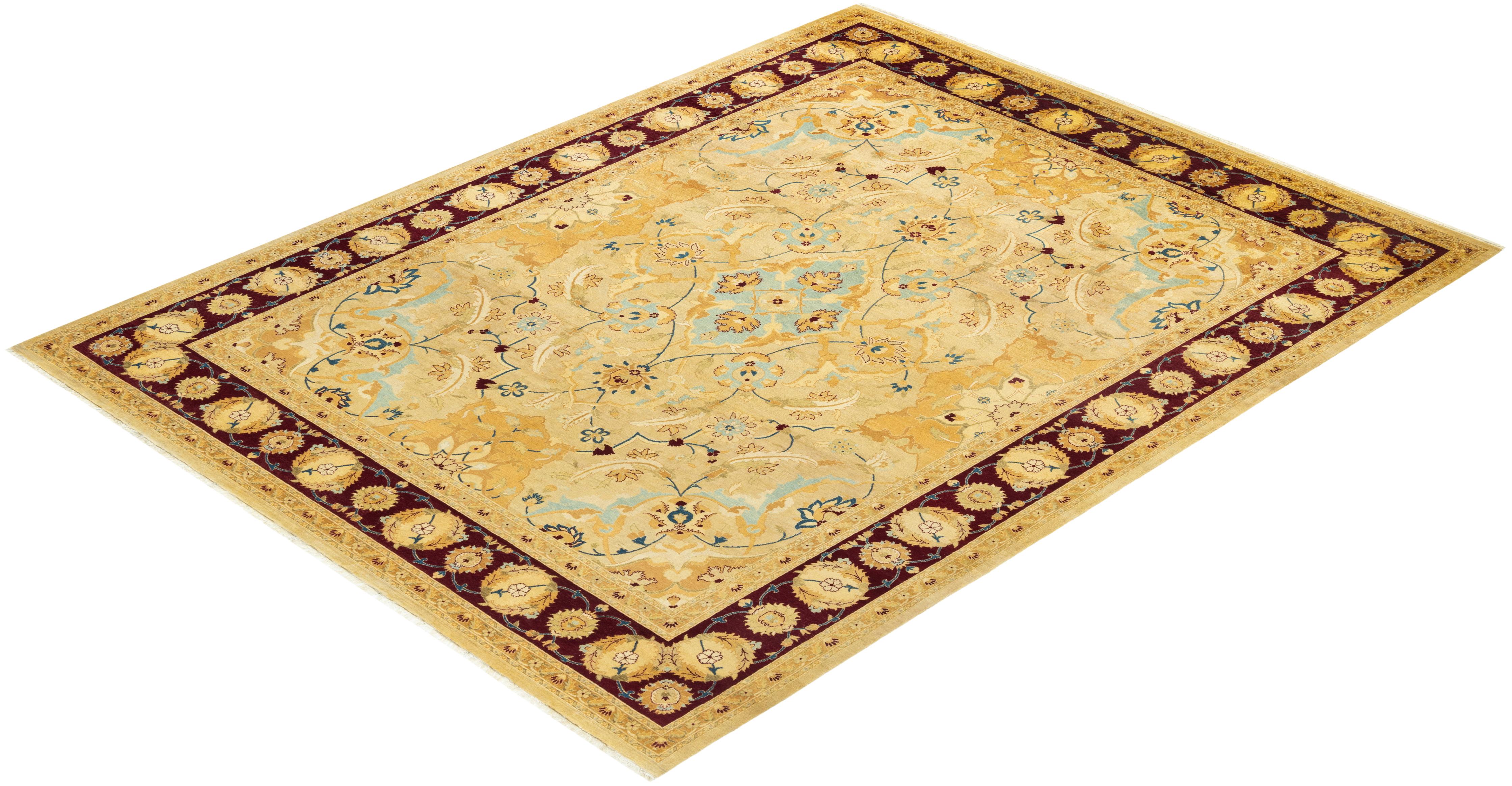 With understated palettes and allover designs, the rugs in the Mogul Collection will bring timeless sophistication to any room. Influenced by a spectrum of Turkish, Indian, and Persian designs, the artisans who handweave these wool rugs imbue