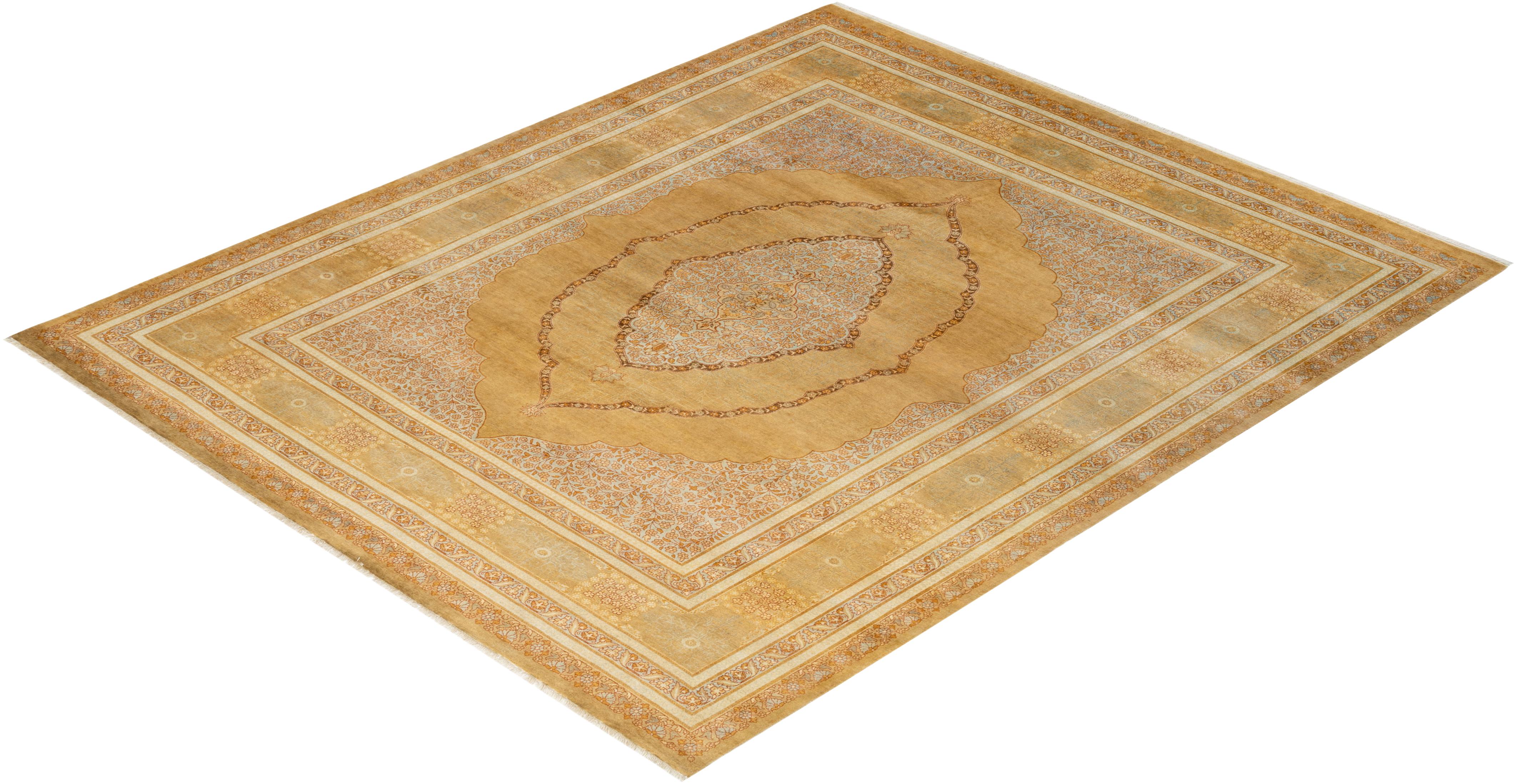 With understated palettes and allover designs, the rugs in the Mogul Collection will bring timeless sophistication to any room. Influenced by a spectrum of Turkish, Indian, and Persian designs, the artisans who handweave these wool rugs imbue