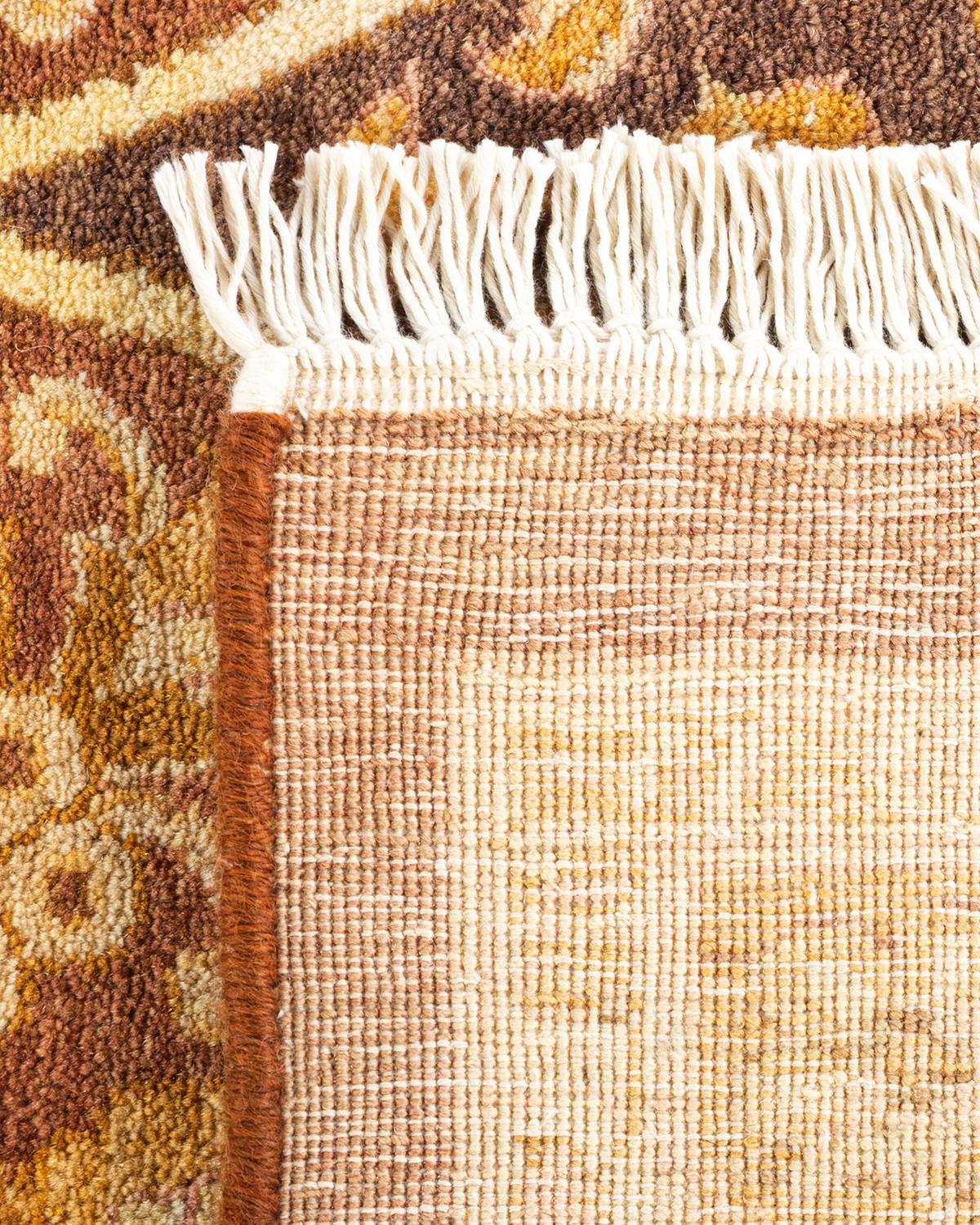 Tapis traditionnel Mogul jaune unique fait à la main, unique en son genre Neuf - En vente à Norwalk, CT