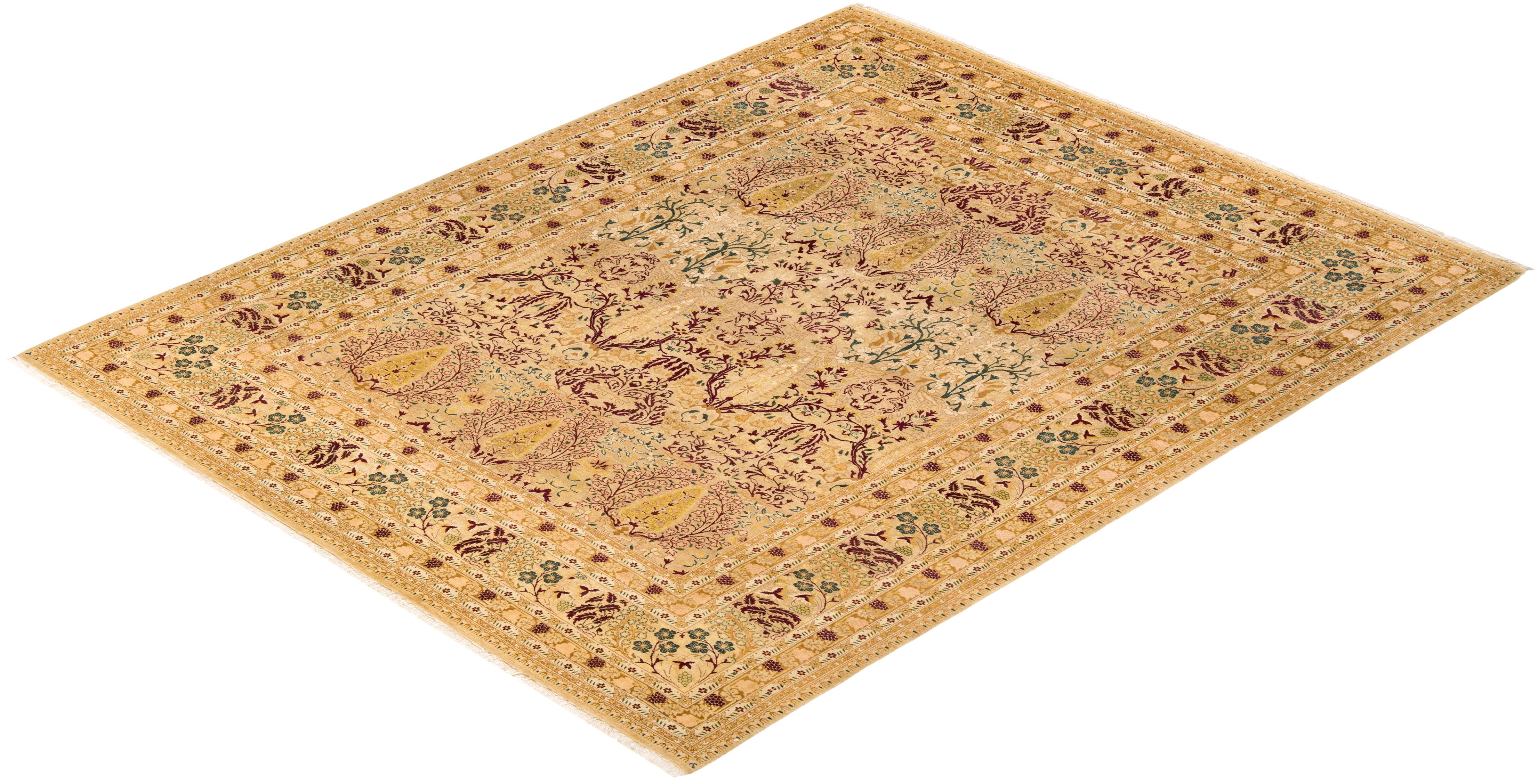 Las alfombras de la colección Mogul, con sus colores discretos y sus diseños en toda la superficie, aportarán una sofisticación atemporal a cualquier habitación. Influenciadas por un espectro de diseños turcos, indios y persas, los artesanos que