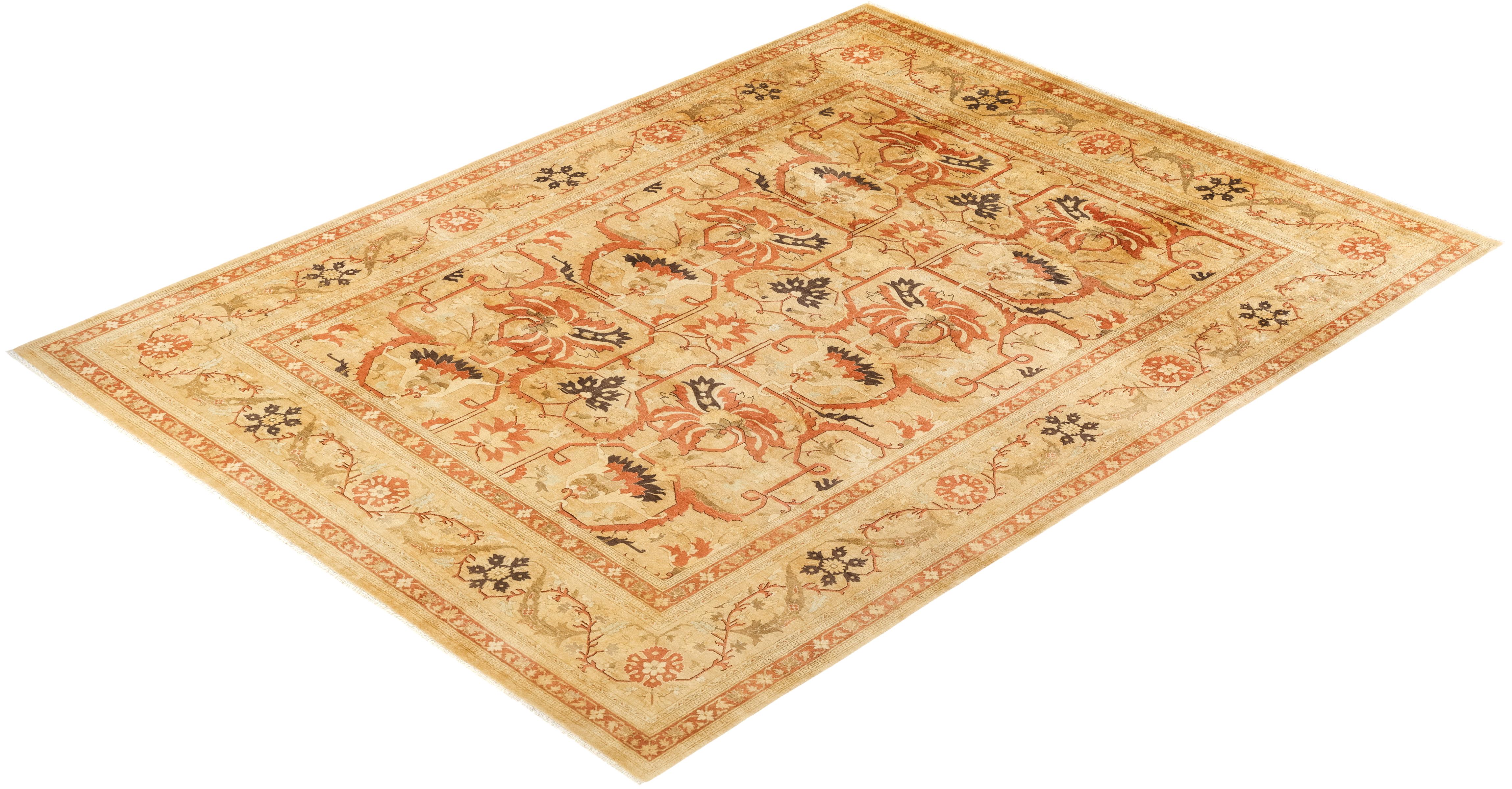 Avec leurs palettes discrètes et leurs motifs à l'envers, les tapis de la collection Mogul apporteront une sophistication intemporelle à n'importe quelle pièce. Influencés par un éventail de motifs turcs, indiens et persans, les artisans qui tissent