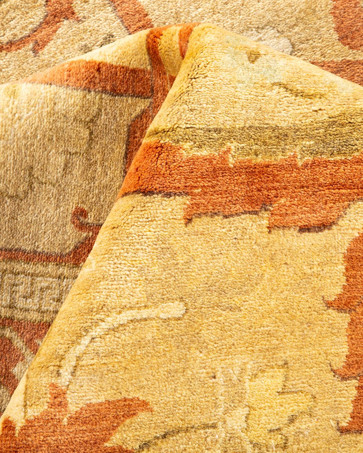 grey and yellow rug