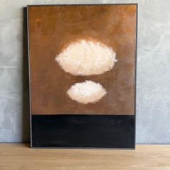 One of a Kind Hand Painted Cloud Art in Wood Frame