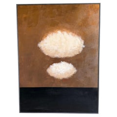 One of a Kind Hand Painted Cloud Art in Wood Frame