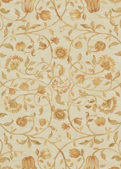 Luxury Savonnerie Wool Ivory / Ivory Area Rug