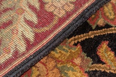 Traditional Handwoven Luxury Wool Black / Red Area Rug