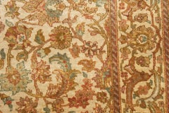 Tappeto tradizionale di lusso in lana intrecciata a mano avorio/avorio