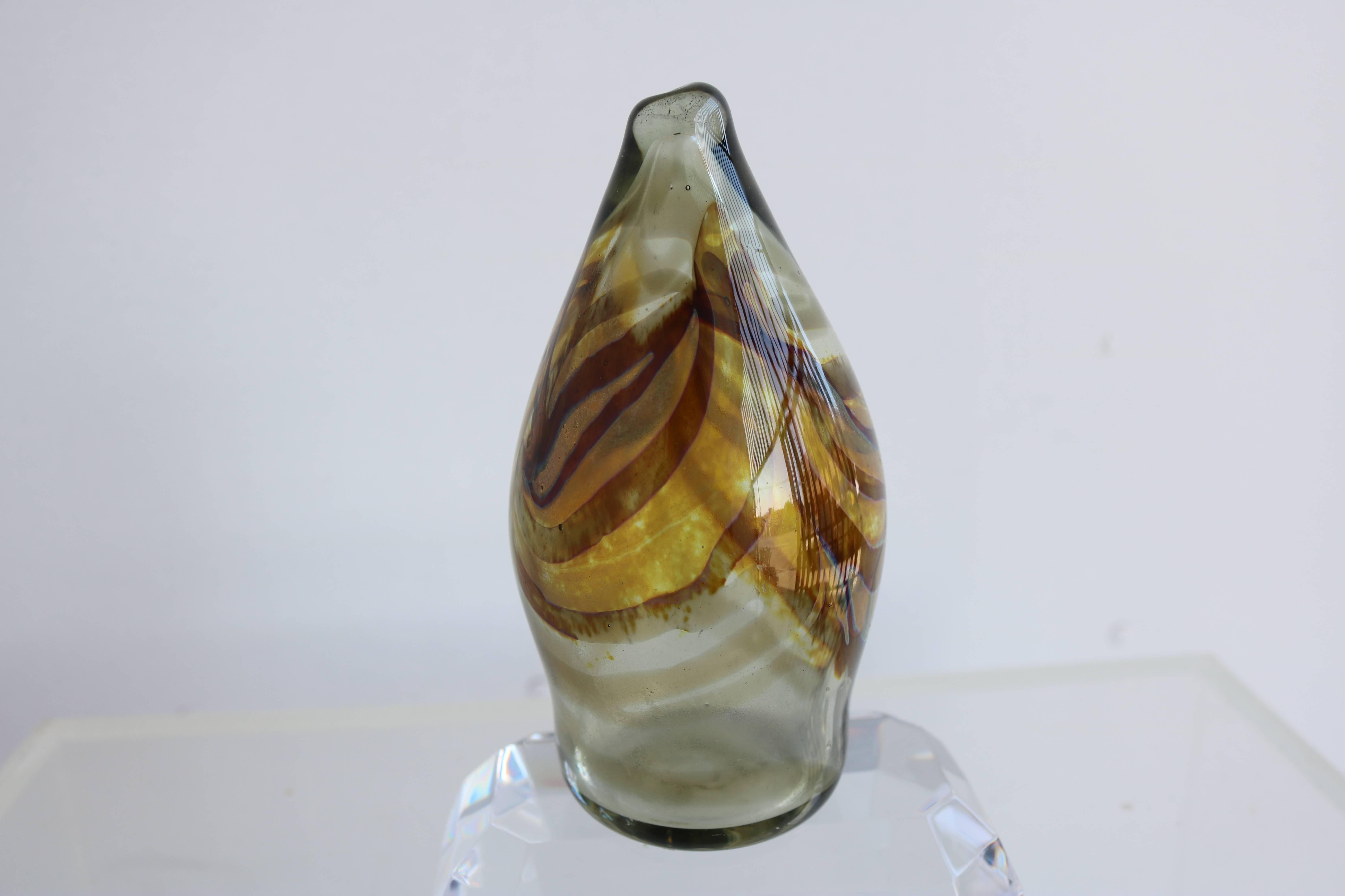 One of a Kind Handblown Glass Sculpture In Excellent Condition In Pasadena, CA