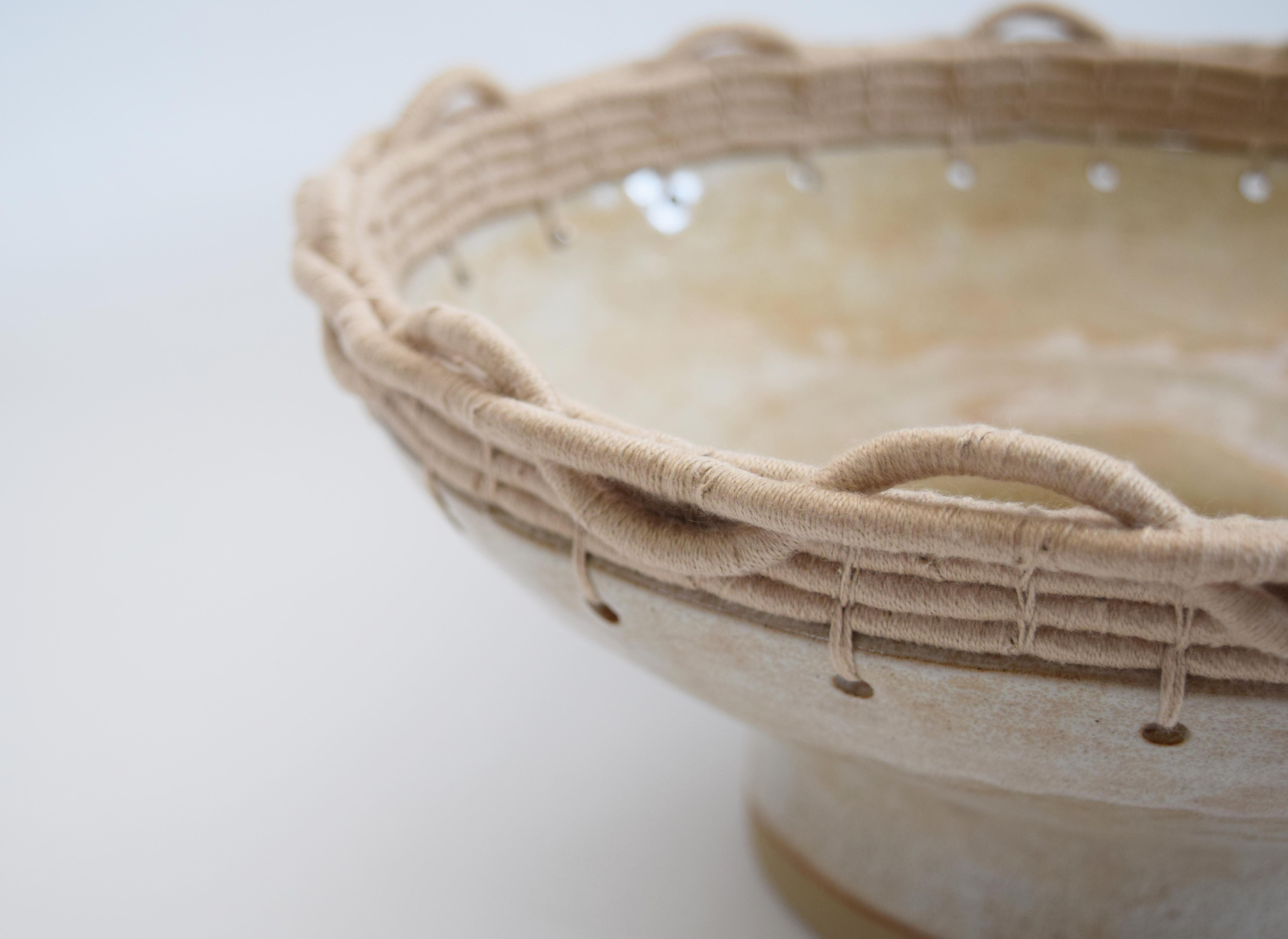 ceramic woven bowl
