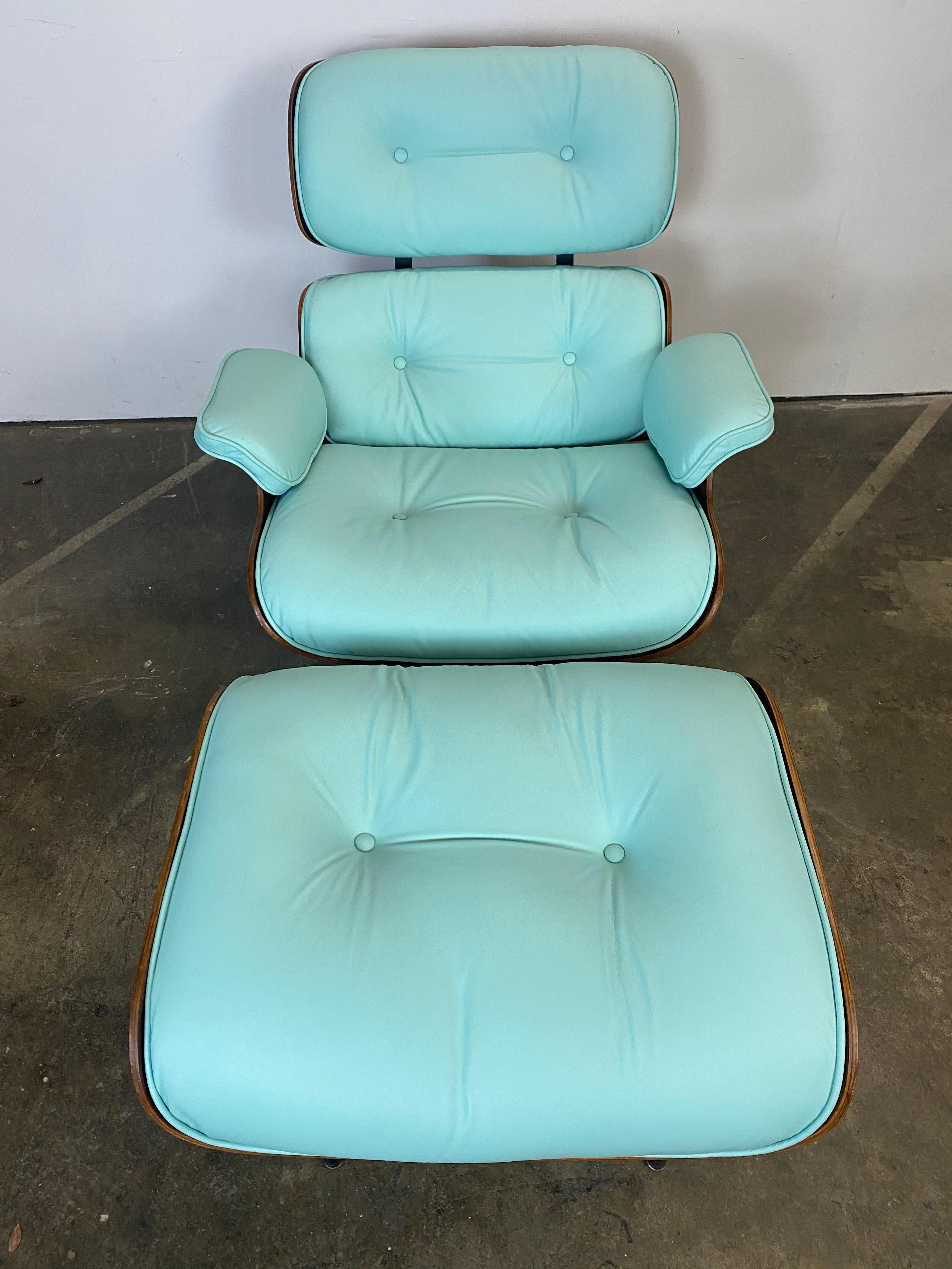 mint green lounge chair