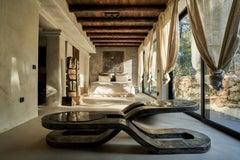 One-of-a-kind Infinity Rustic Silver Coffee Table