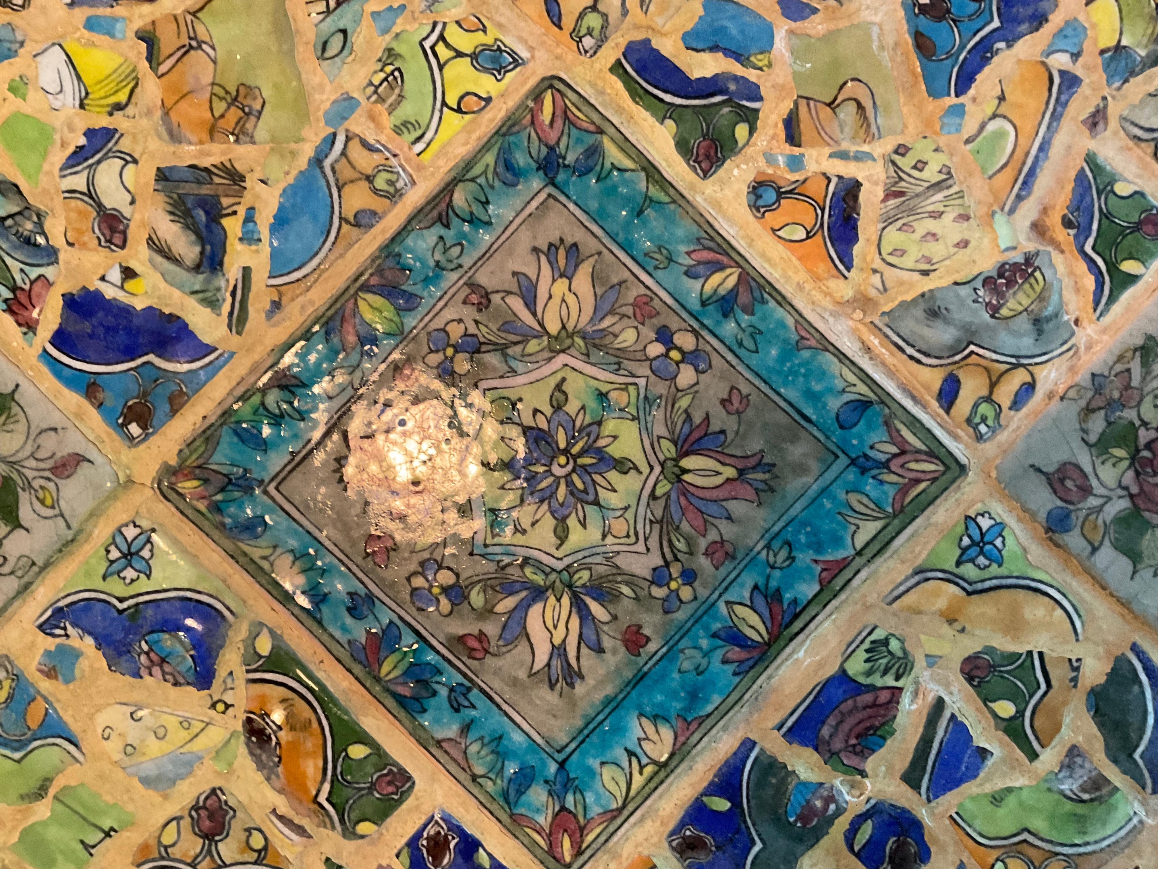 Table basse en fer, unique en son genre, en carreaux persans, par Joseph Malekan en vente 8