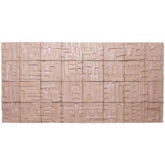 One of a Kind Large Stan Bitters Ceramic Mural, USA, 2017